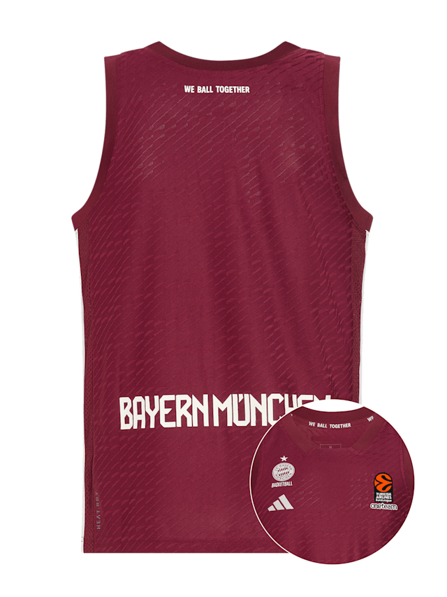 Men Basketball Authentic Home Jersey 2324 bordeaux Official FC