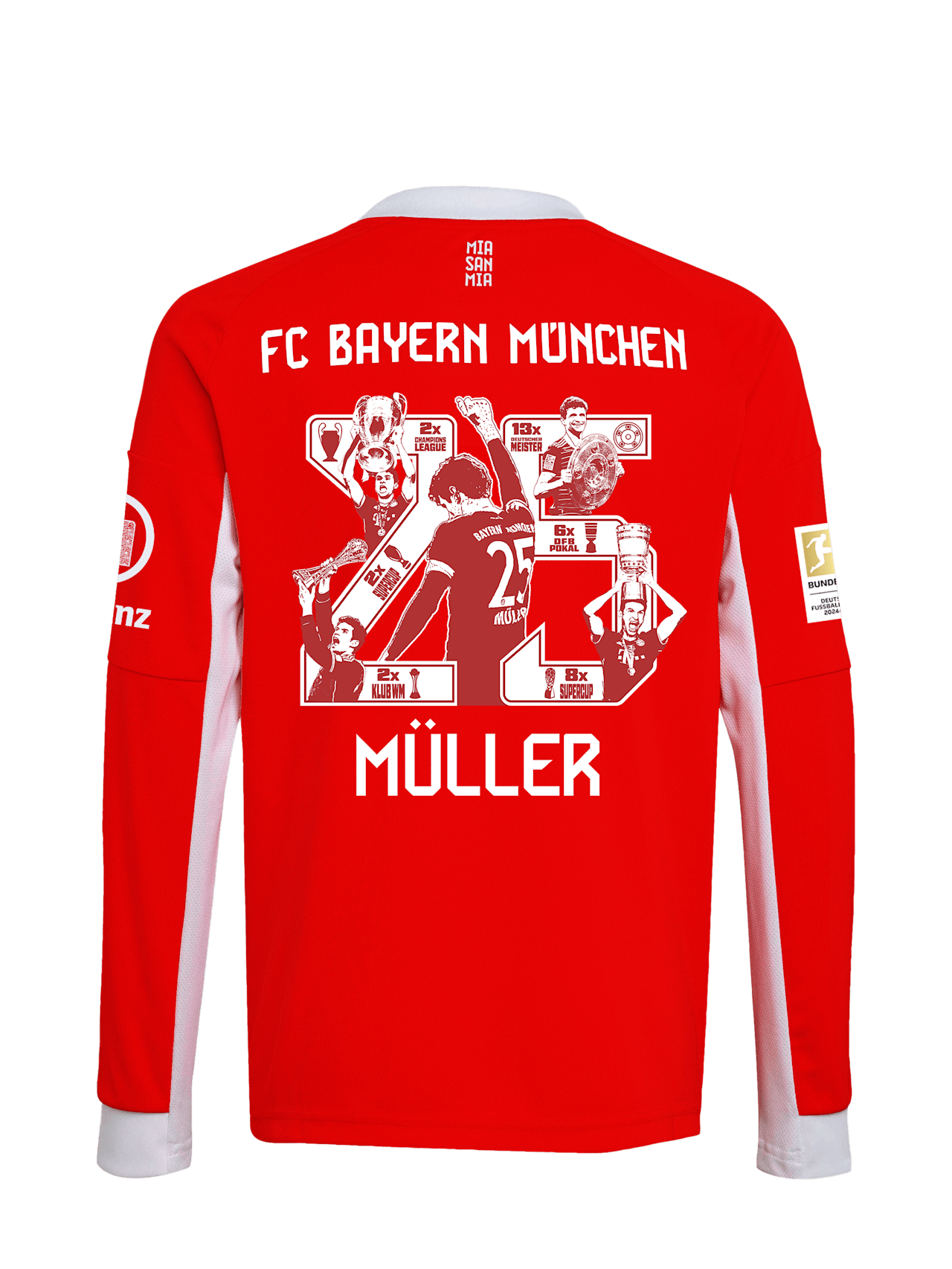 Langarm Trikot Home 25-26 detail 2