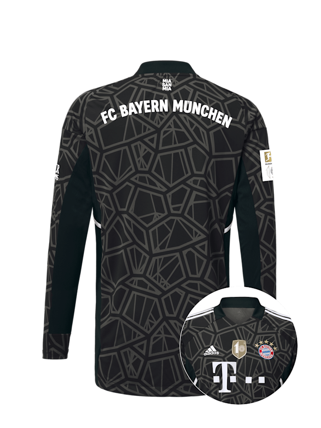 Kinder Goalkeeper shirt 22-23 schwarz | Official FC Bayern Munich Store