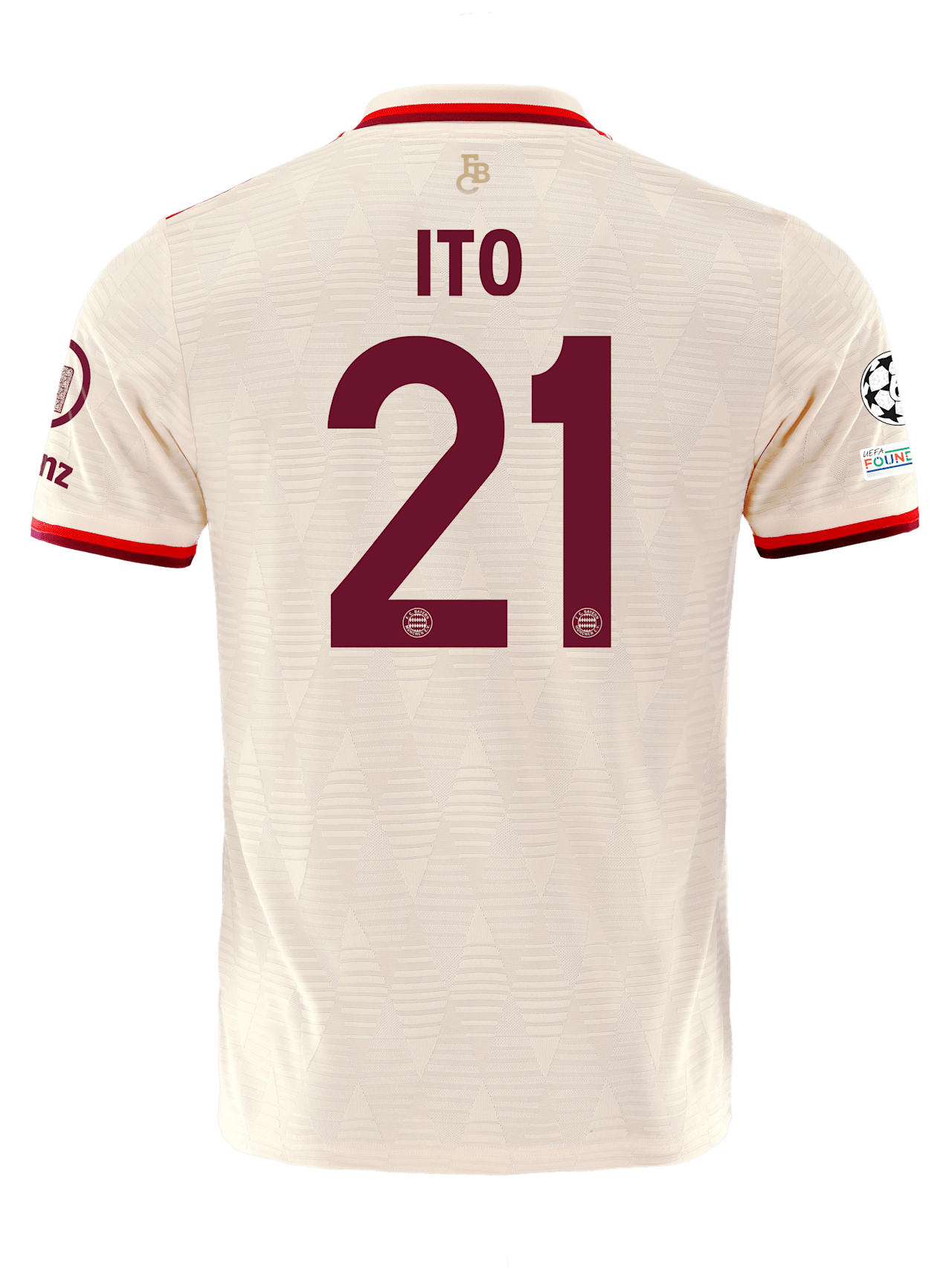 Maillot authentique UCL 24-25 detail 2