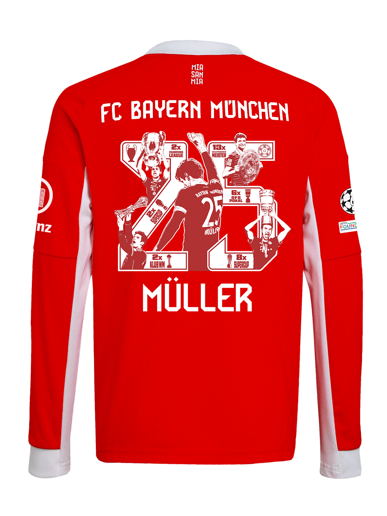 Langarm Trikot Home 25-26 detail 2