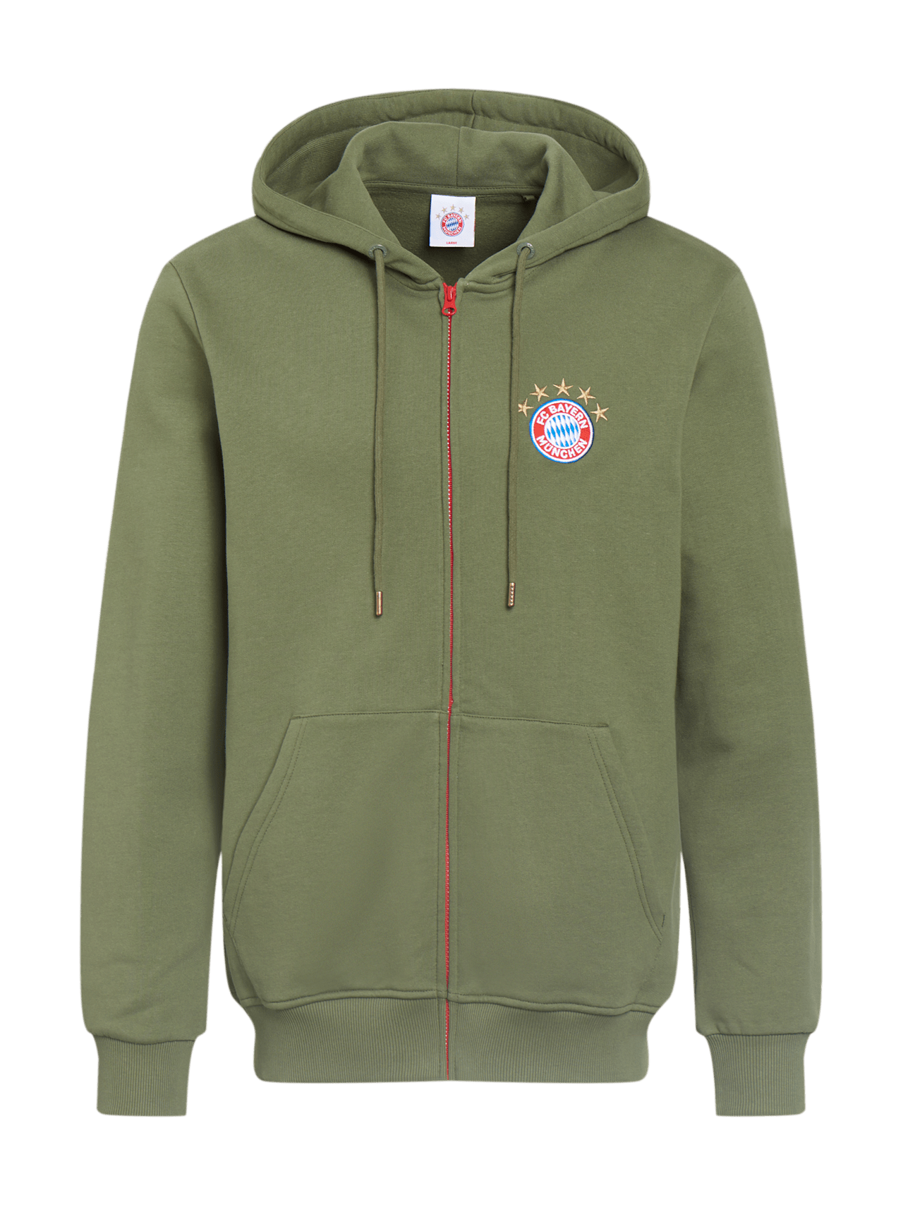 Zip hoodie with logo detail 1
