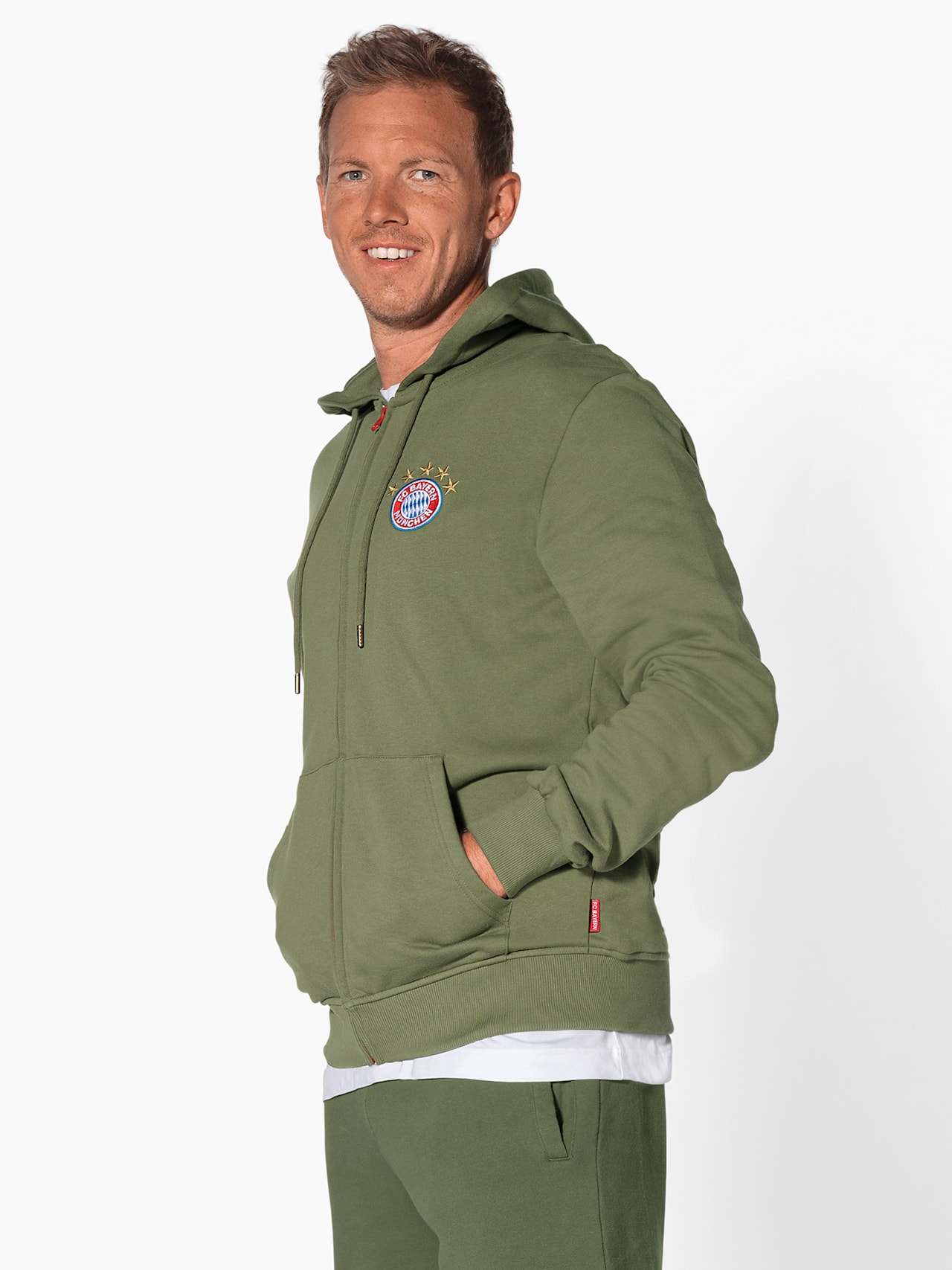 Zip hoodie with logo detail 4