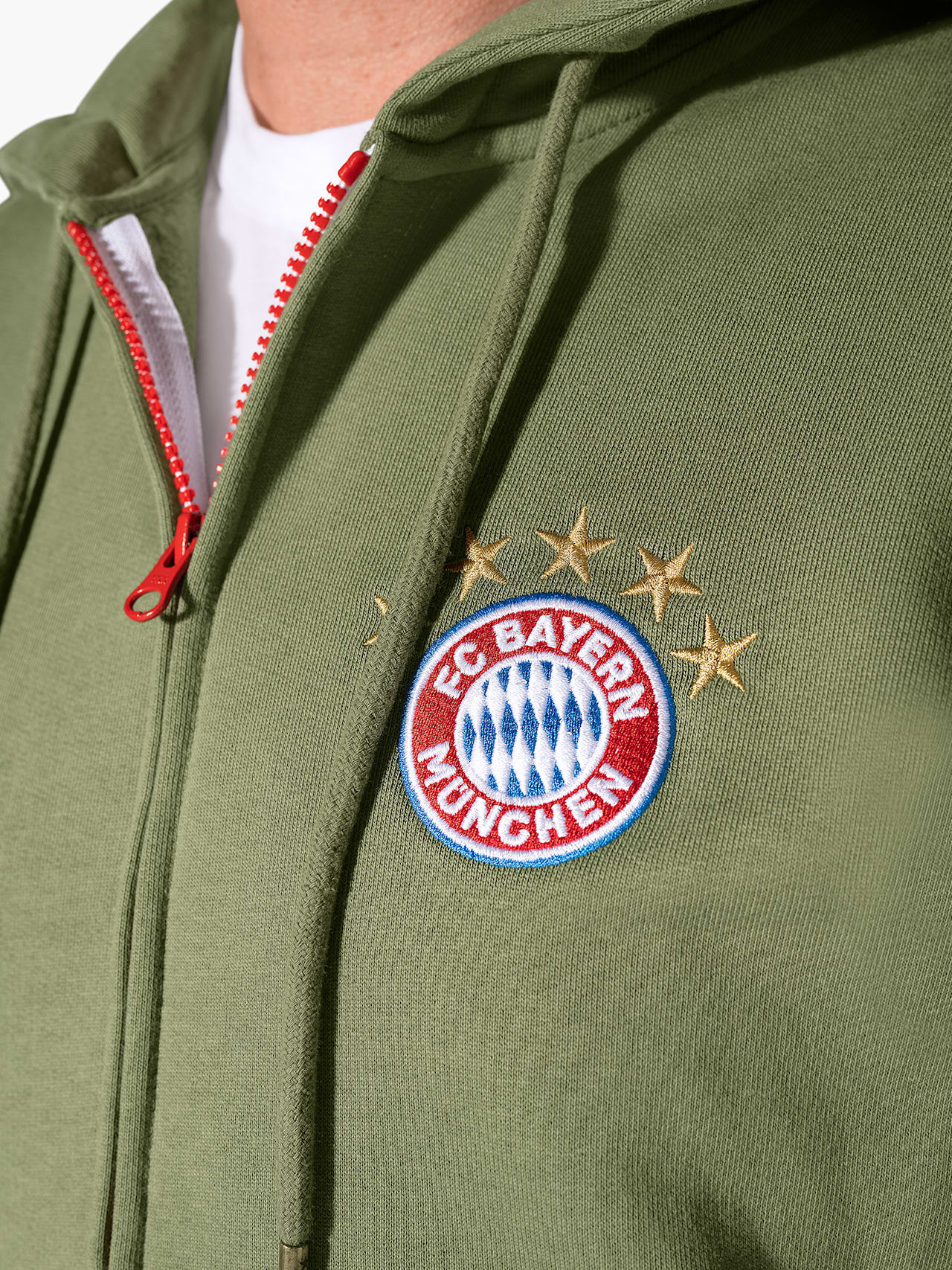 Zip hoodie with logo detail 7