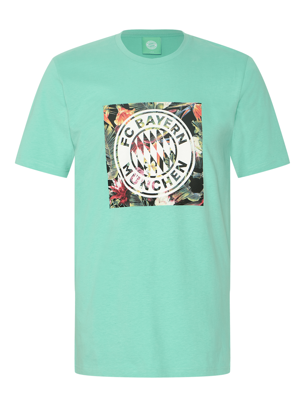 Floral T-shirt with logo detail 1