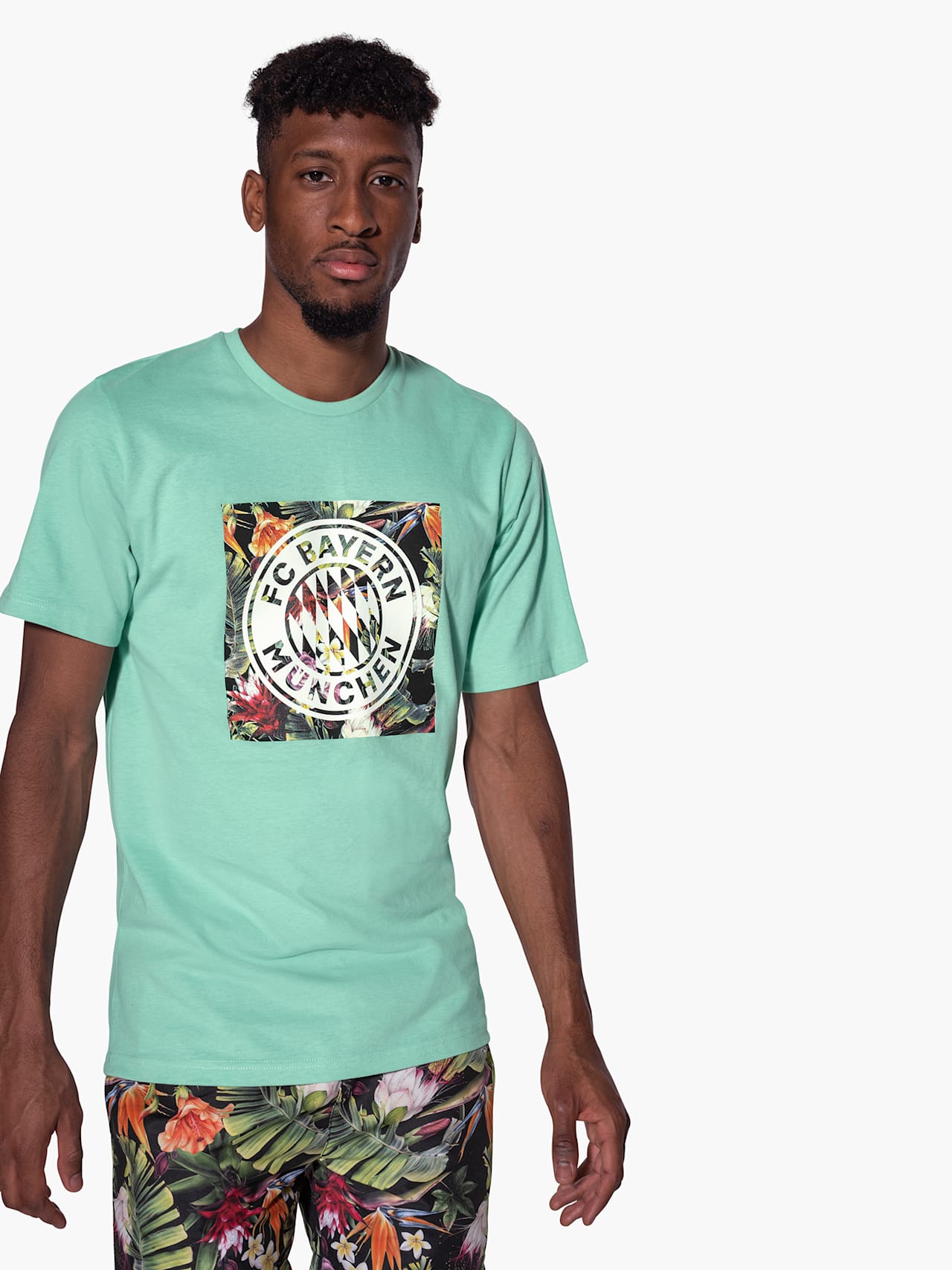 Floral T-shirt with logo detail 4
