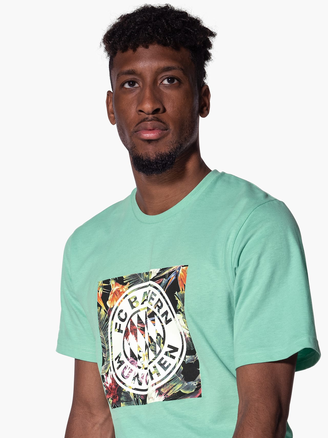 Floral T-shirt with logo detail 6