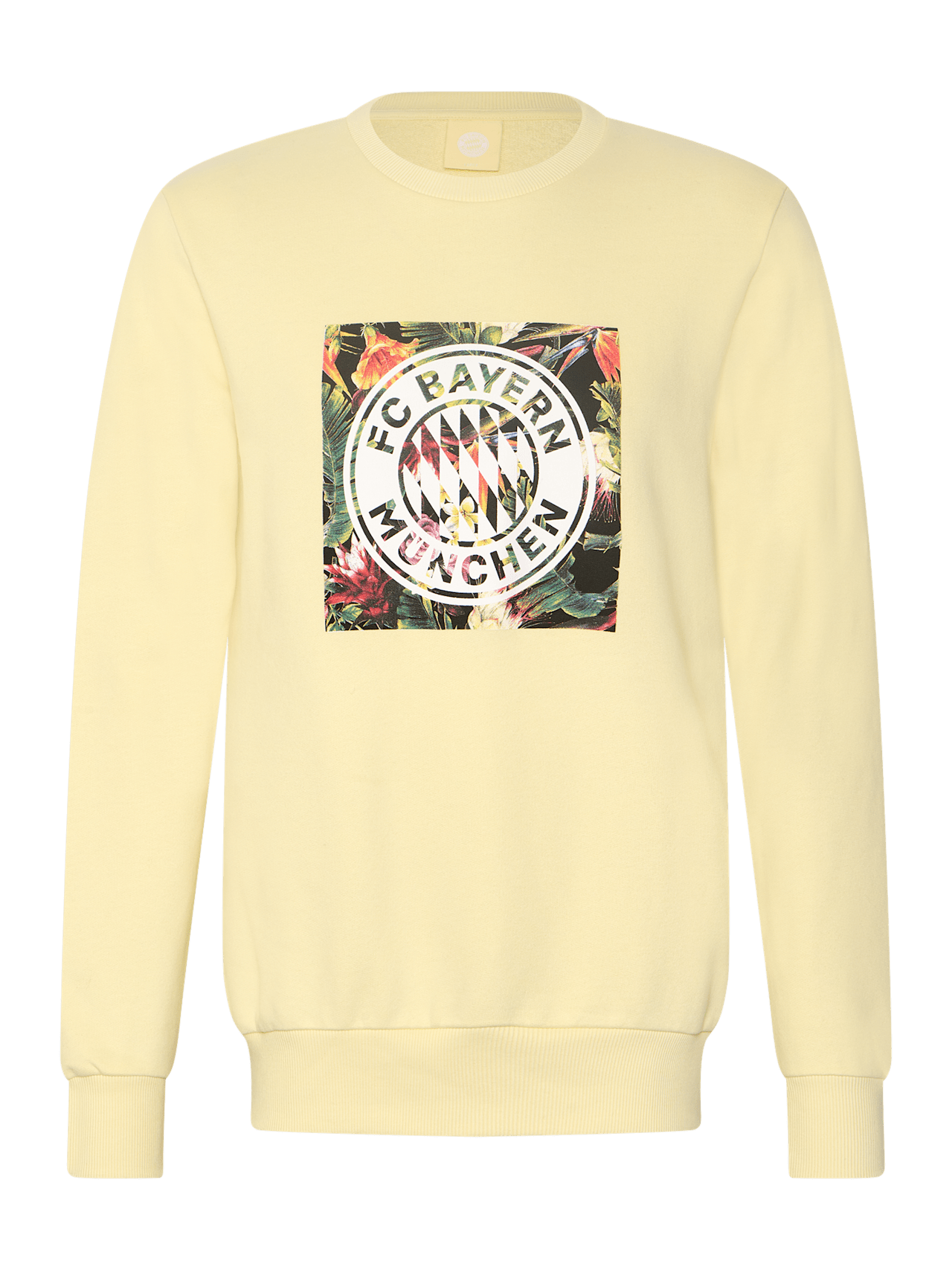 Floral sweatshirt with logo detail 1