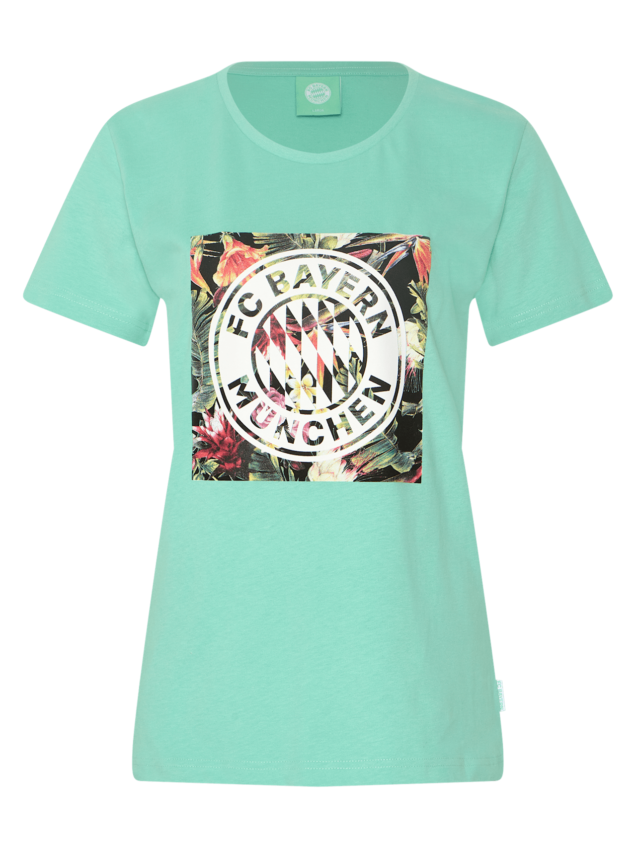 Floral T-shirt with logo detail 1