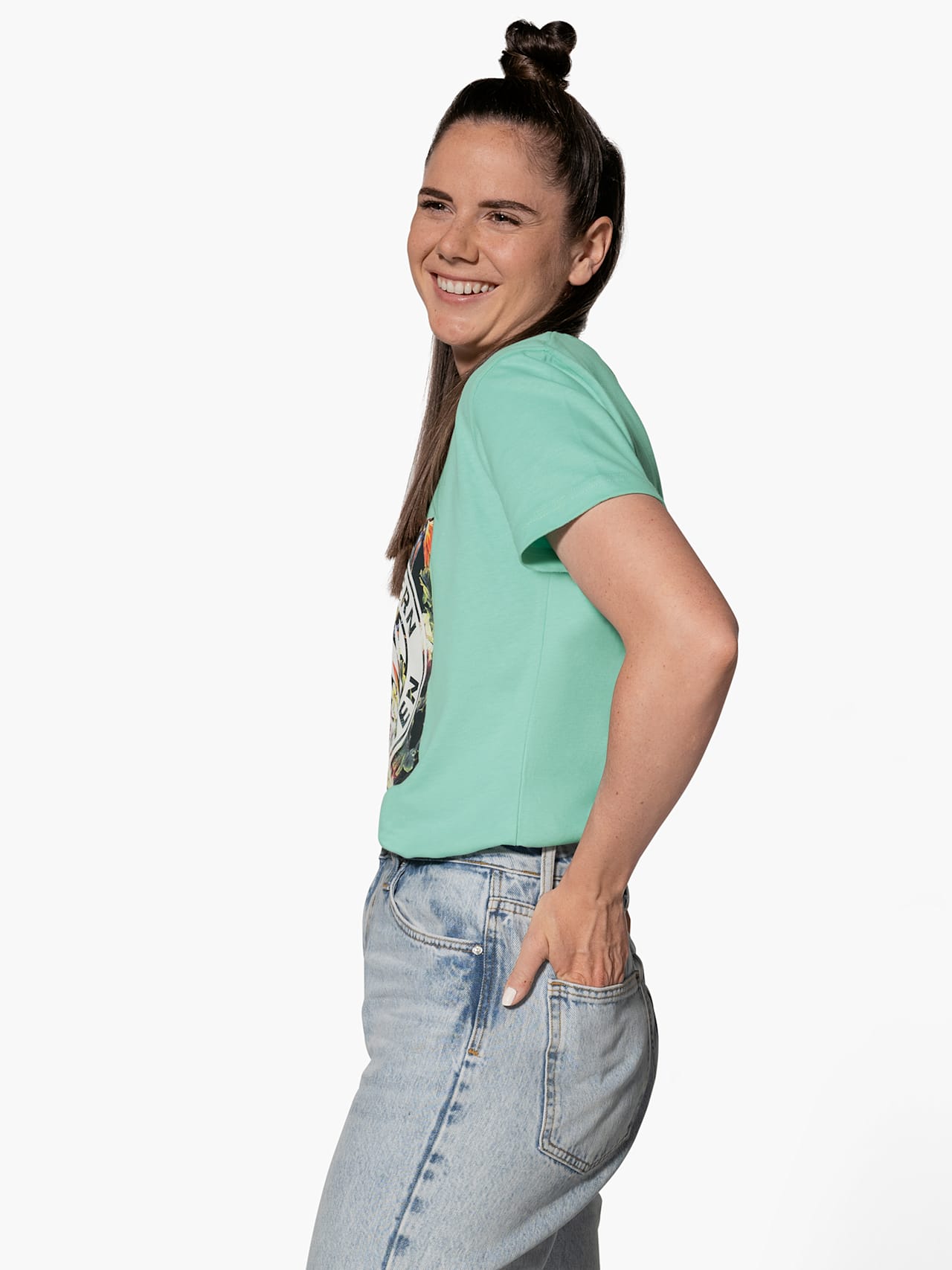 Floral T-shirt with logo detail 5