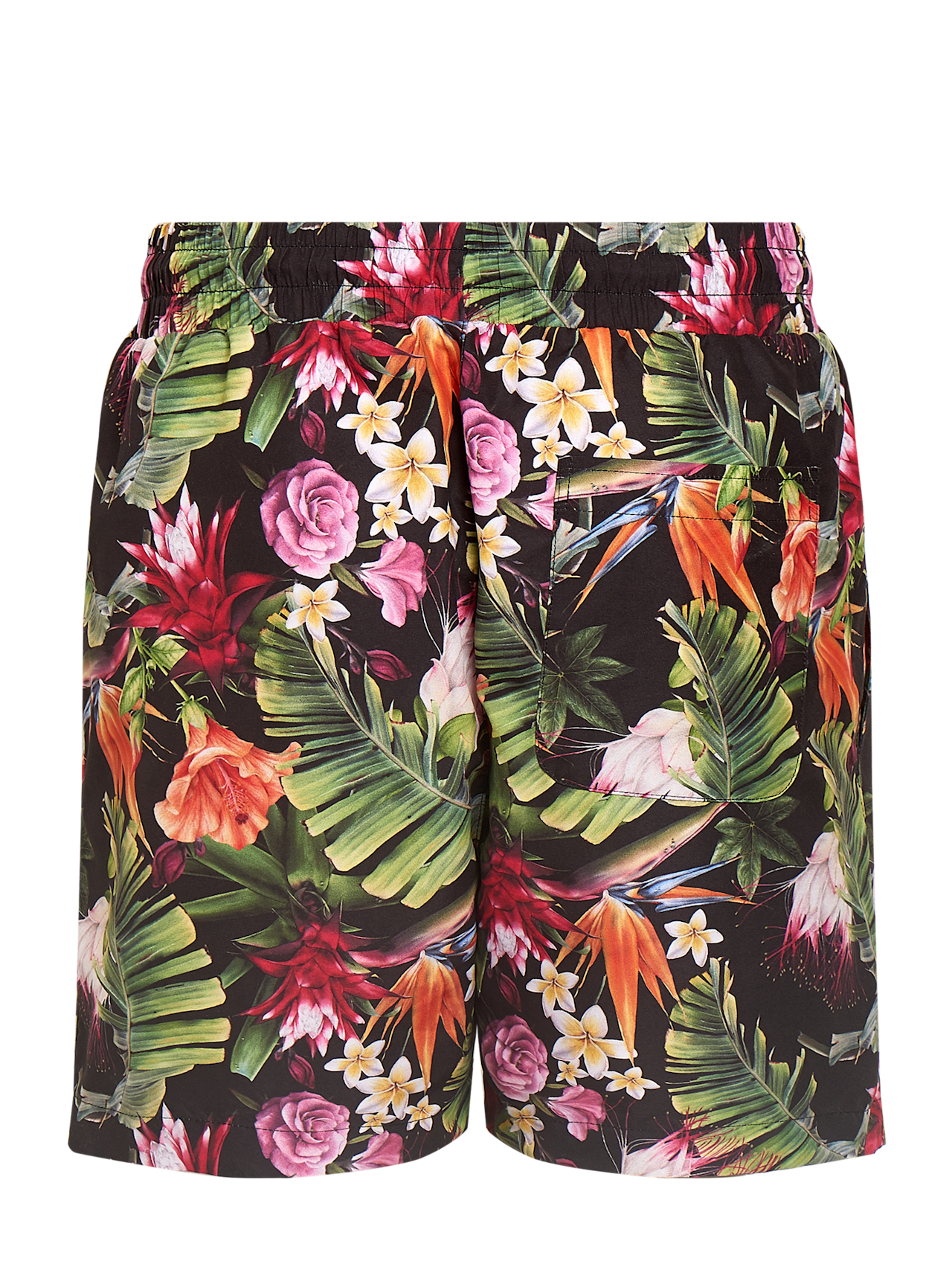Floral swim trunks detail 2