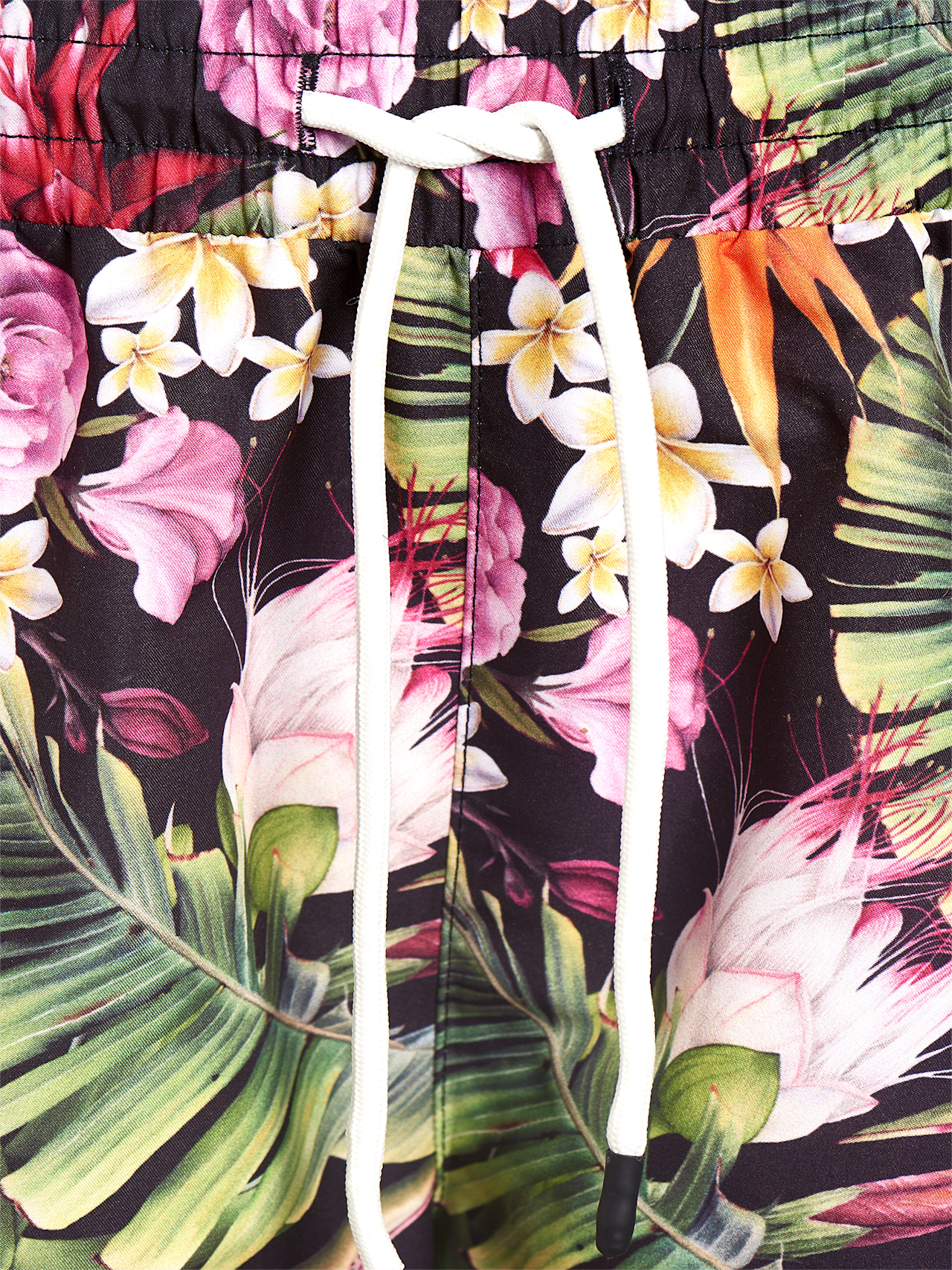 Floral swim trunks detail 4