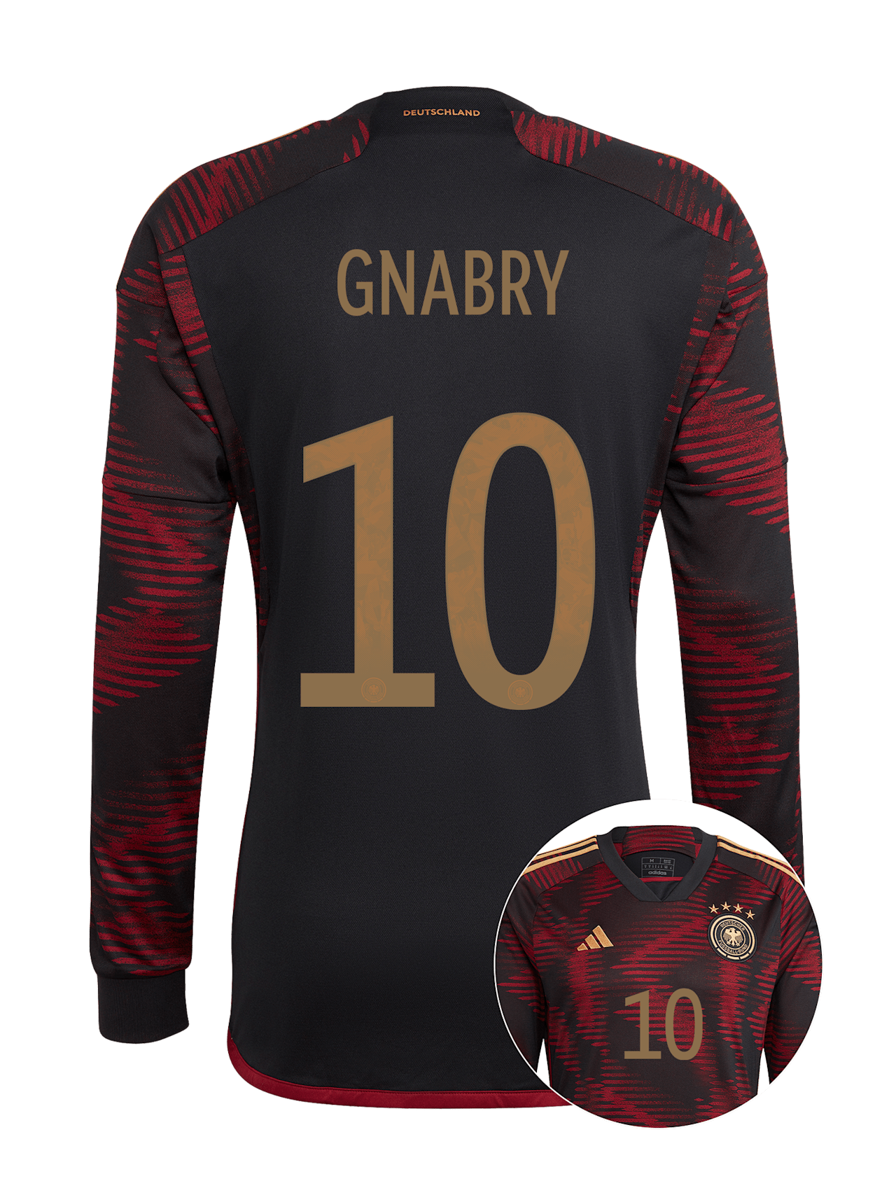 Langarm Trikot DFB Away detail 2