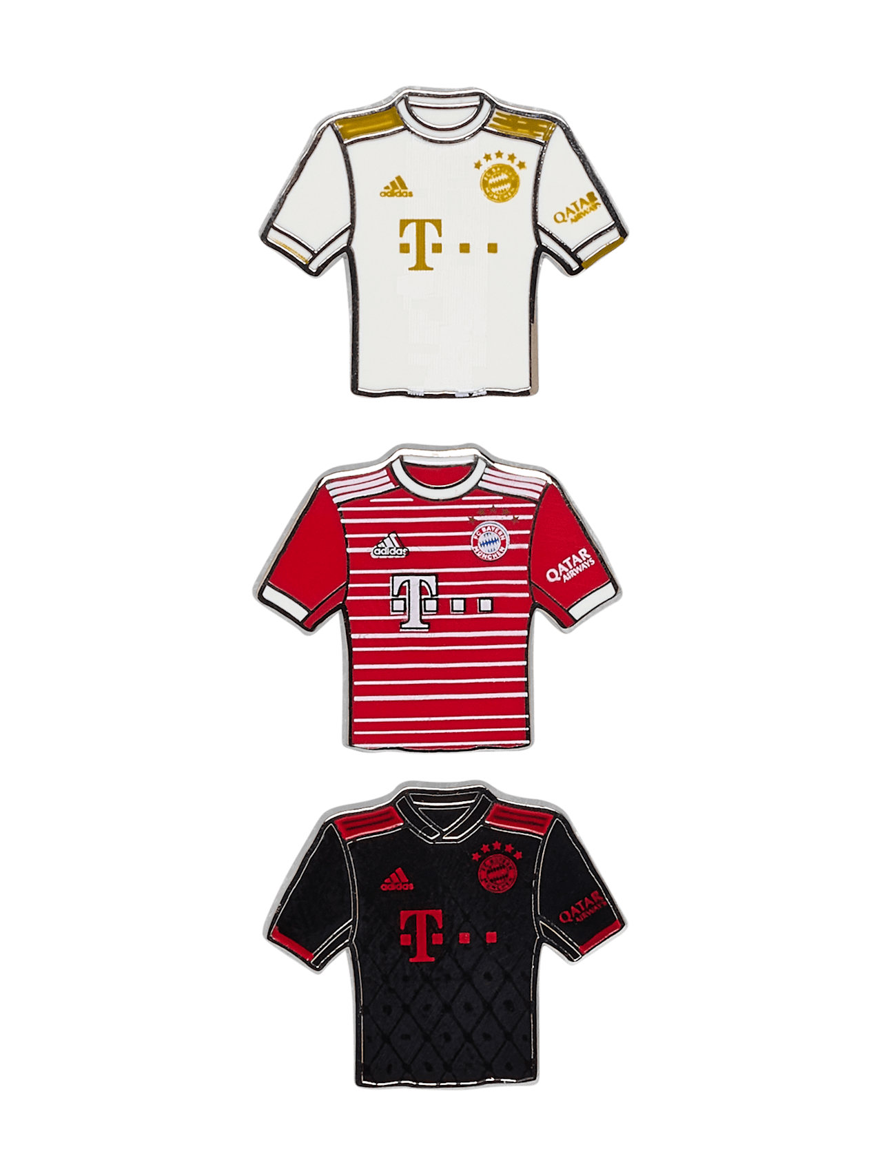 Set di 3 spille a forma di maglia detail 1