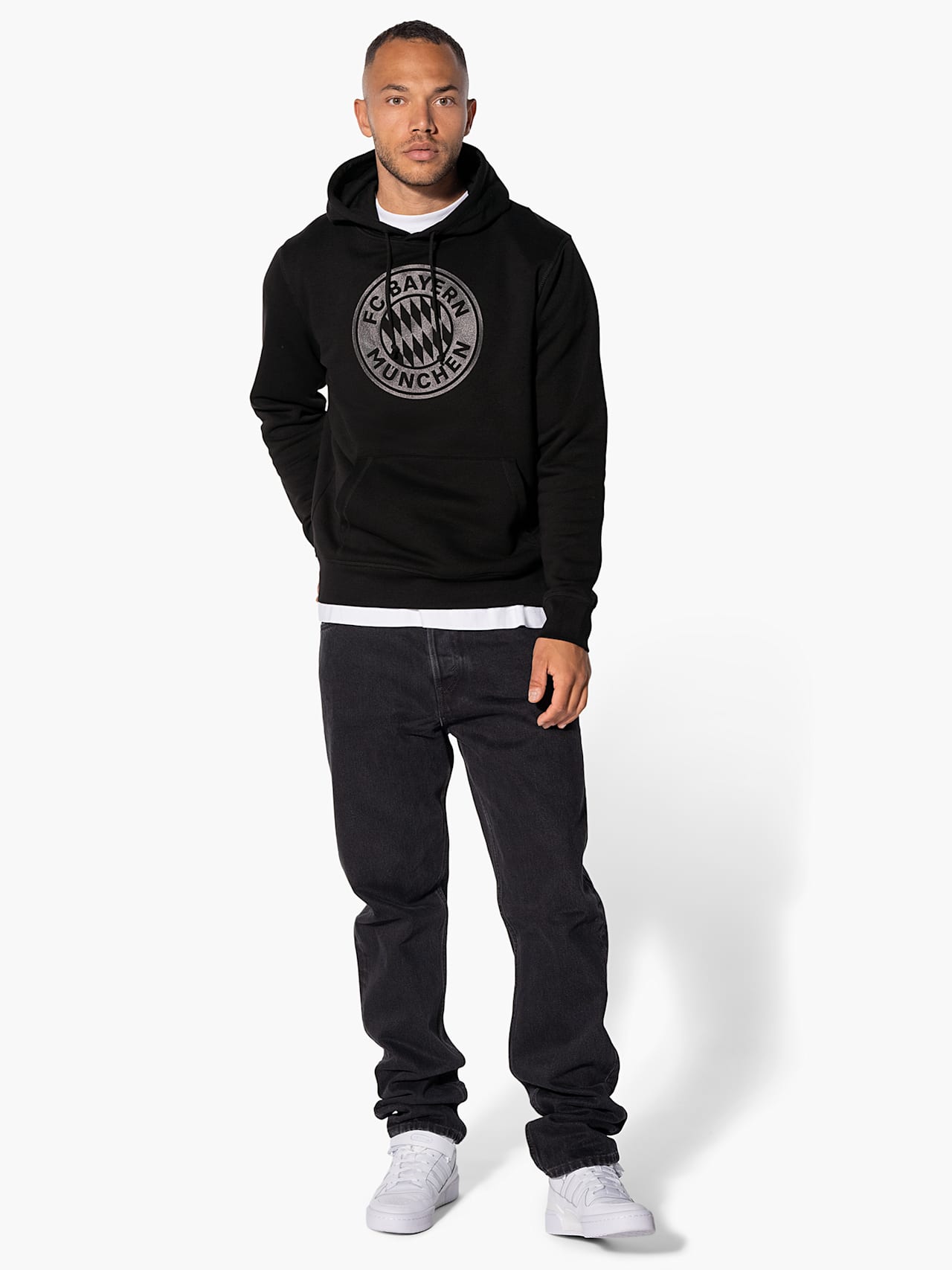Sweat à capuche Black Logo detail 3