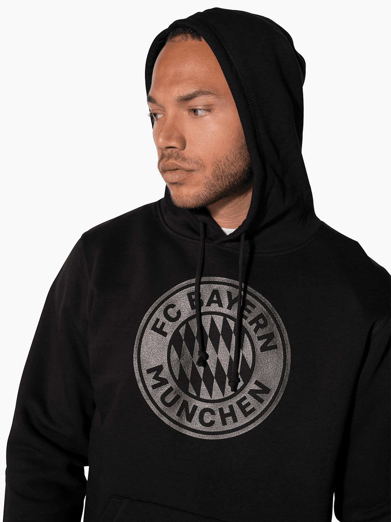 Sweat à capuche Black Logo detail 4