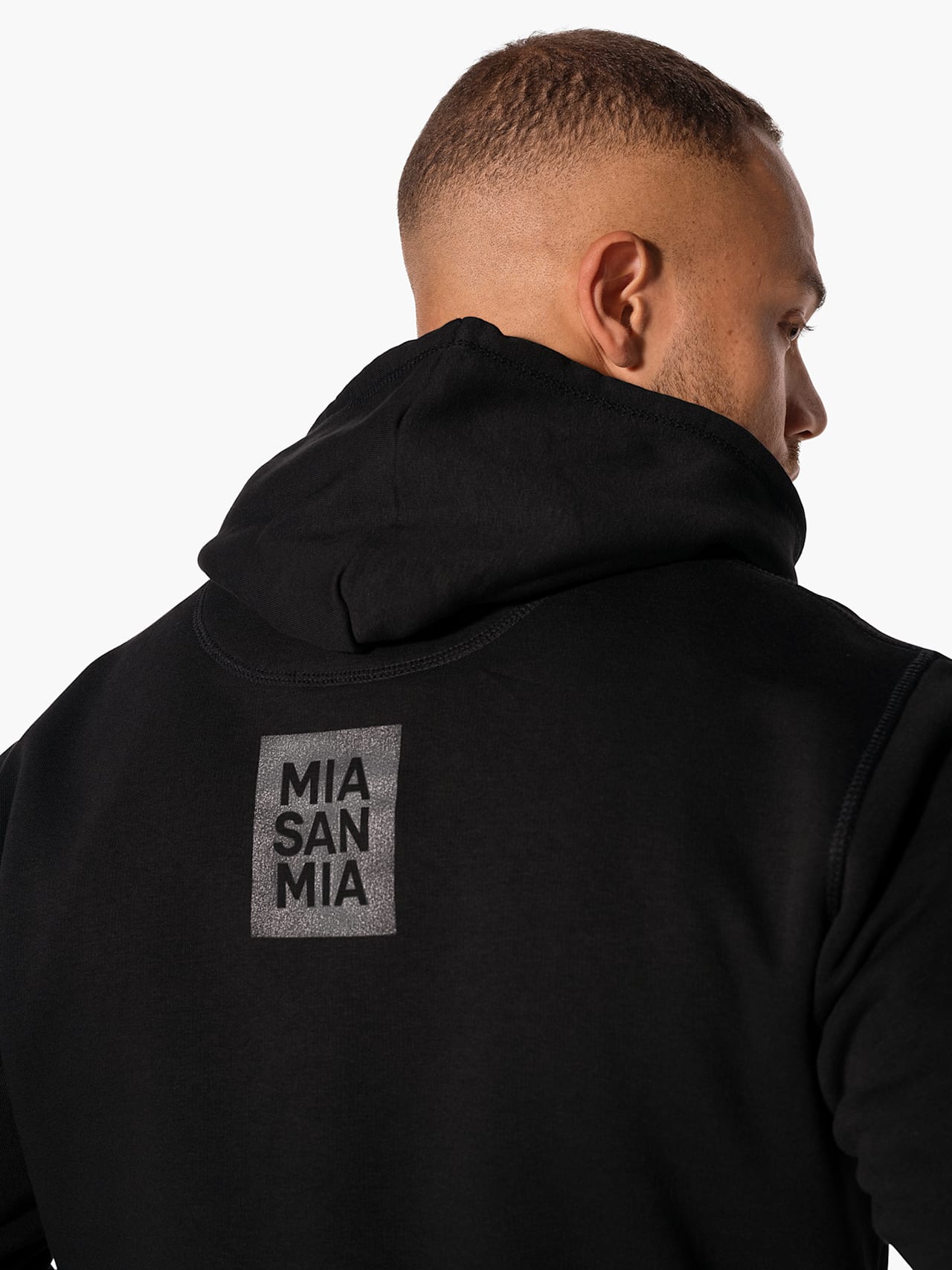 Sweat à capuche Black Logo detail 5