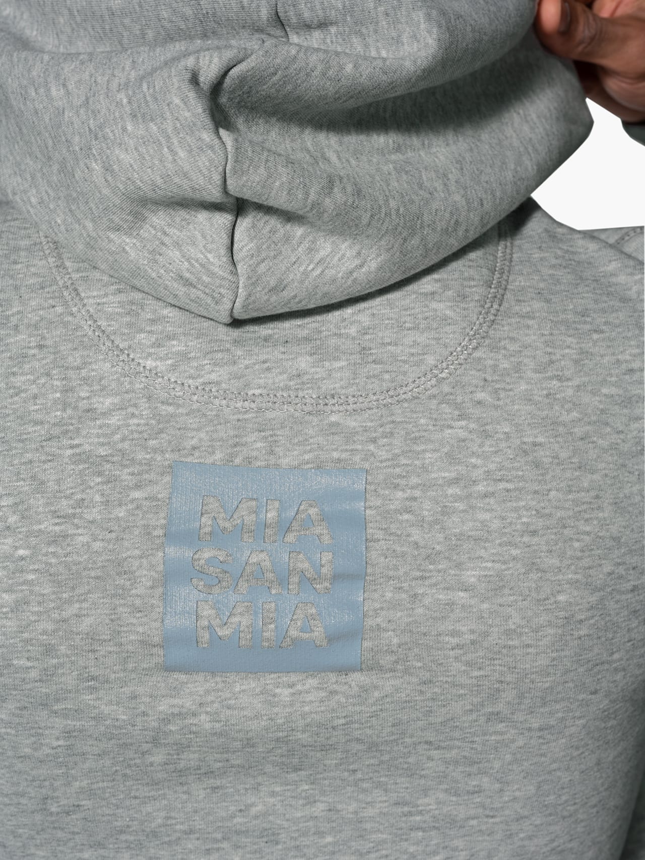 Hoodie grigio Logo detail 8
