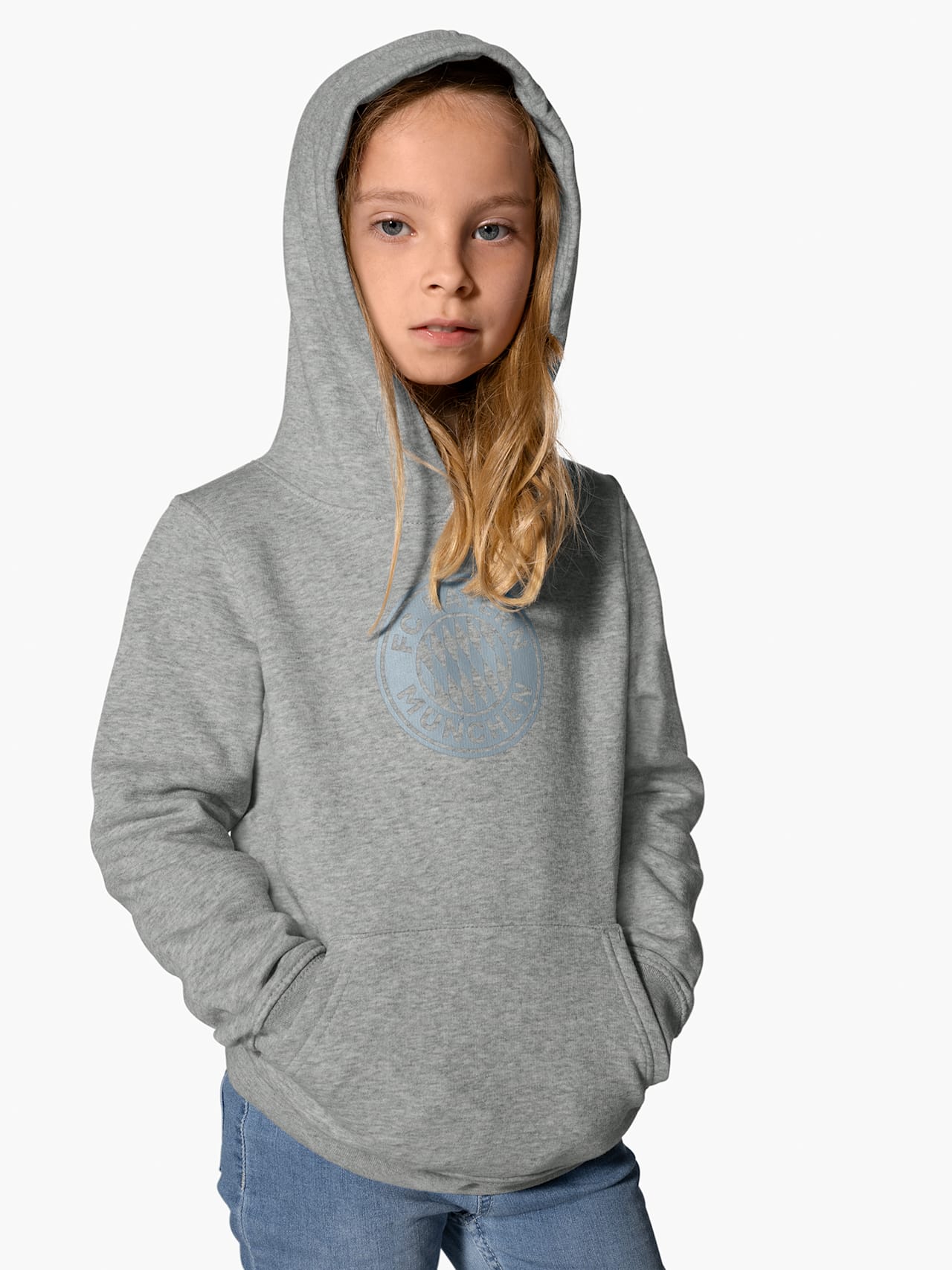 Hoodie grigio Logo detail 4
