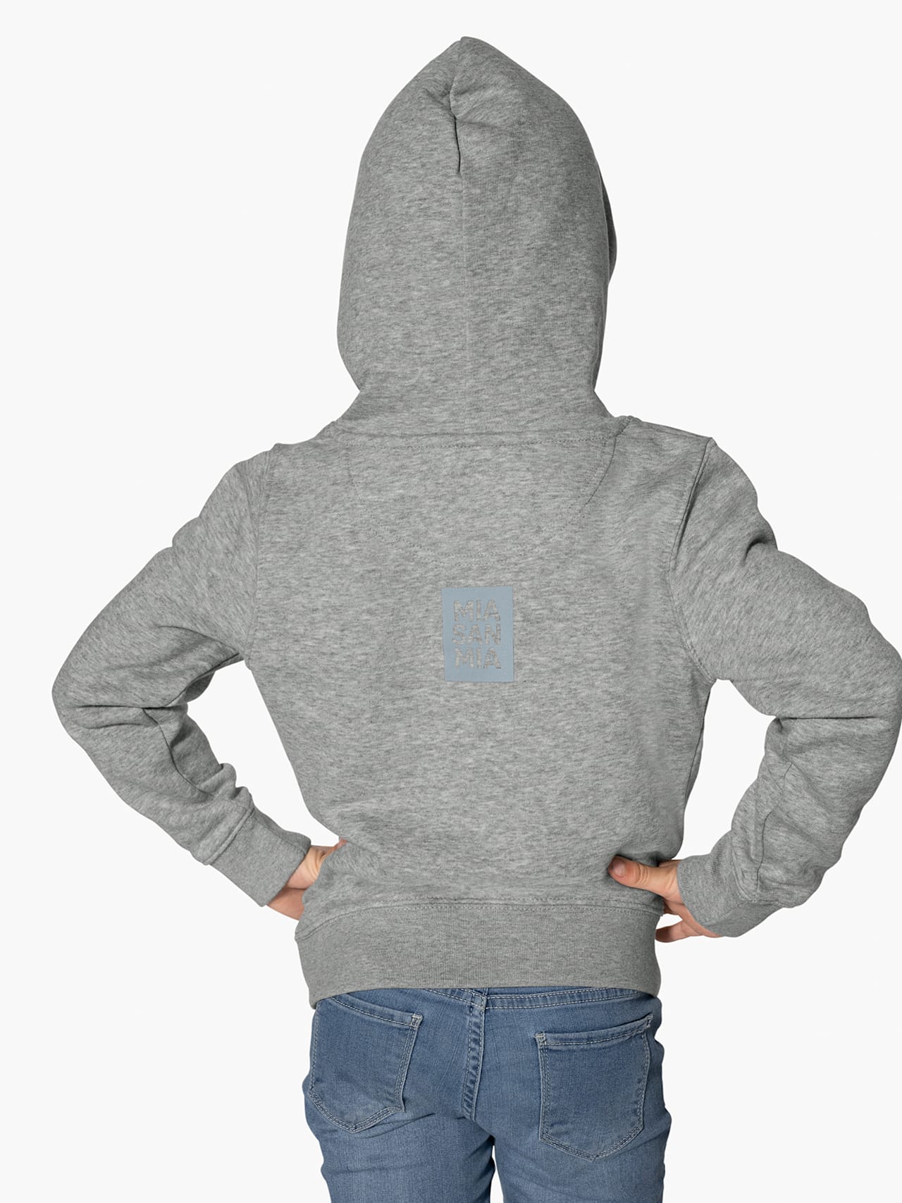 Hoodie grigio Logo detail 5