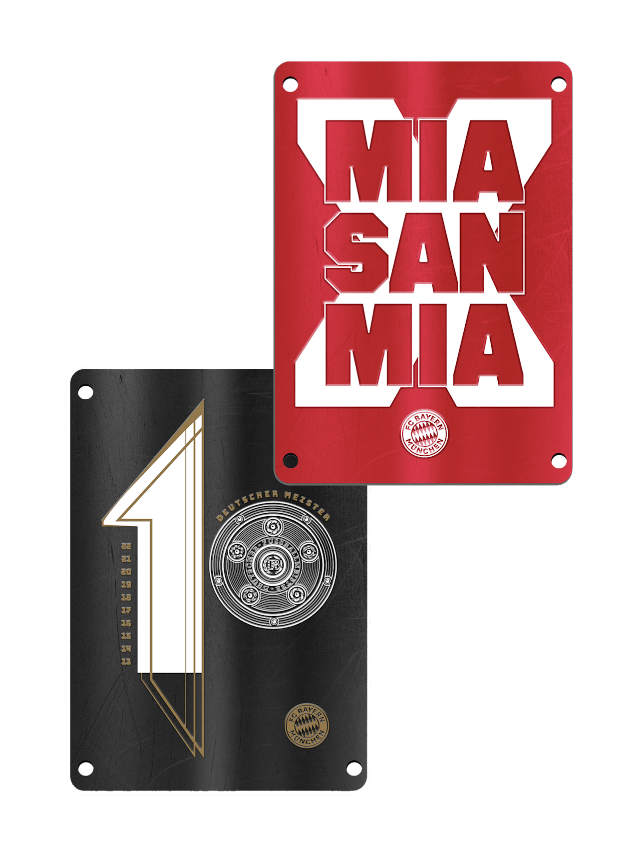 Placa metálica Dt. Juego de 2 Meister 2022 detail 1