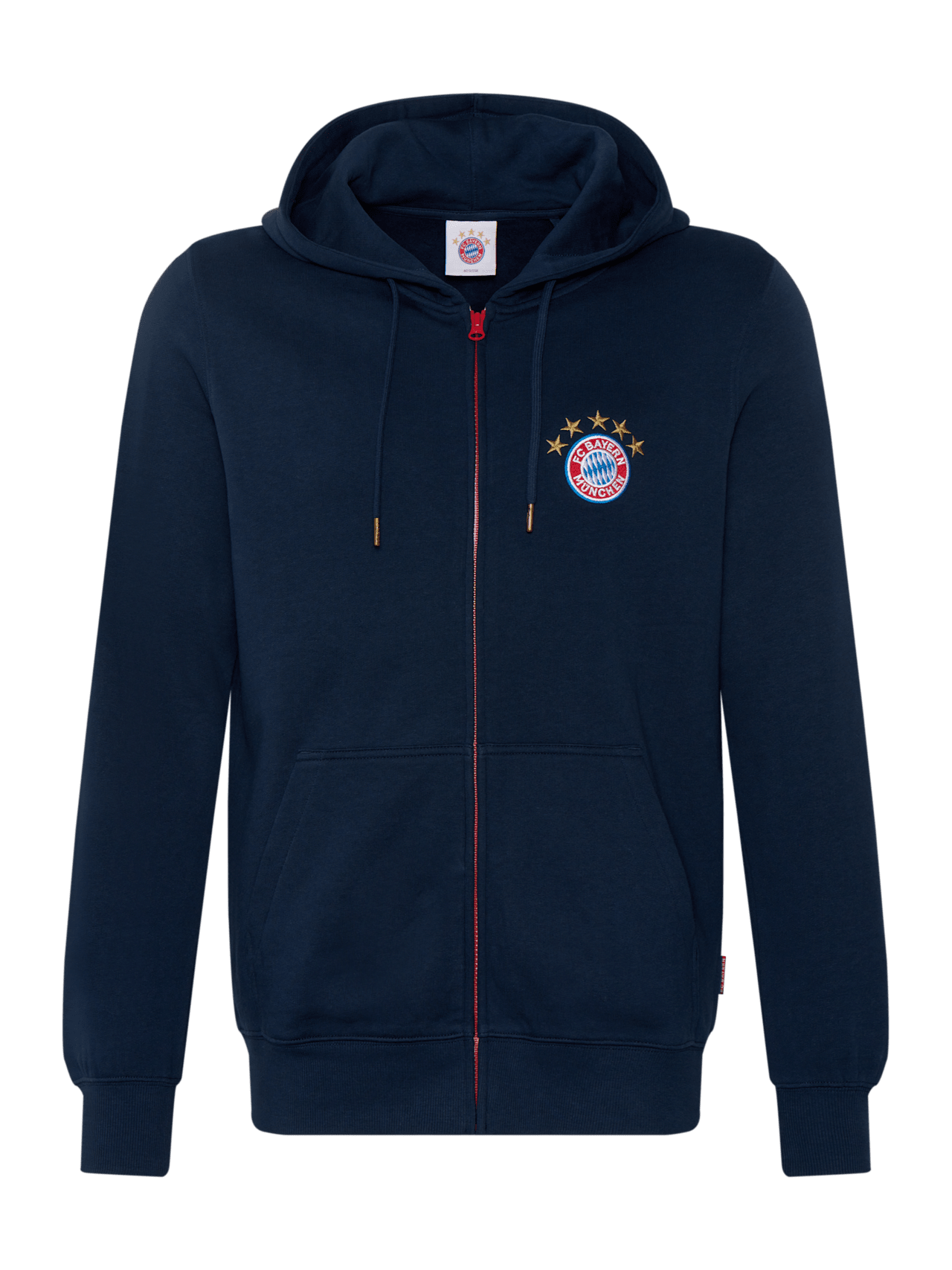Zip hoodie with logo detail 1