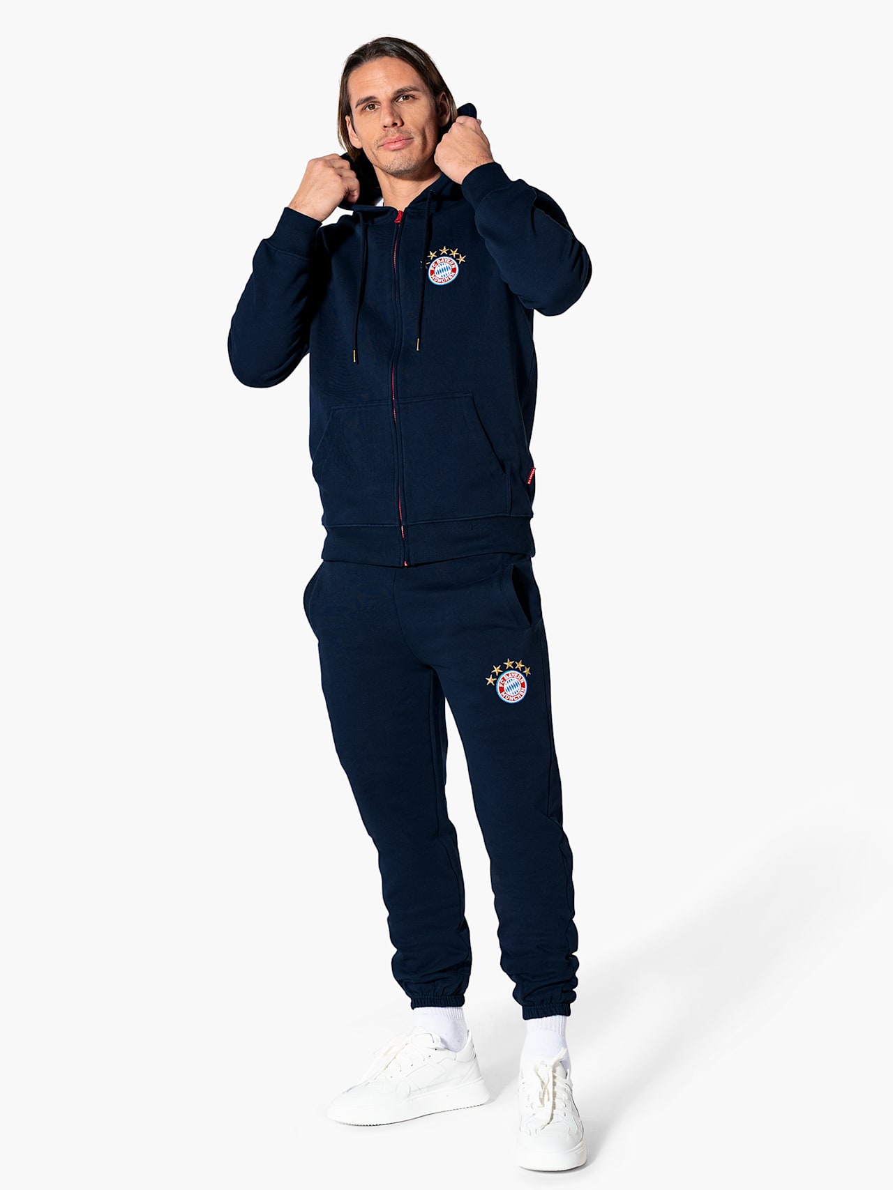 Zip hoodie with logo detail 3