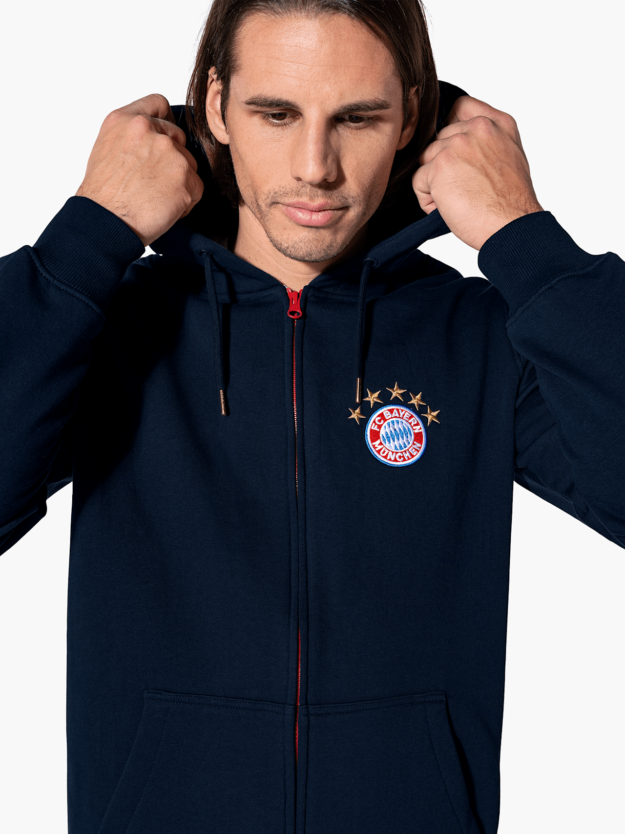 Zip hoodie with logo detail 4