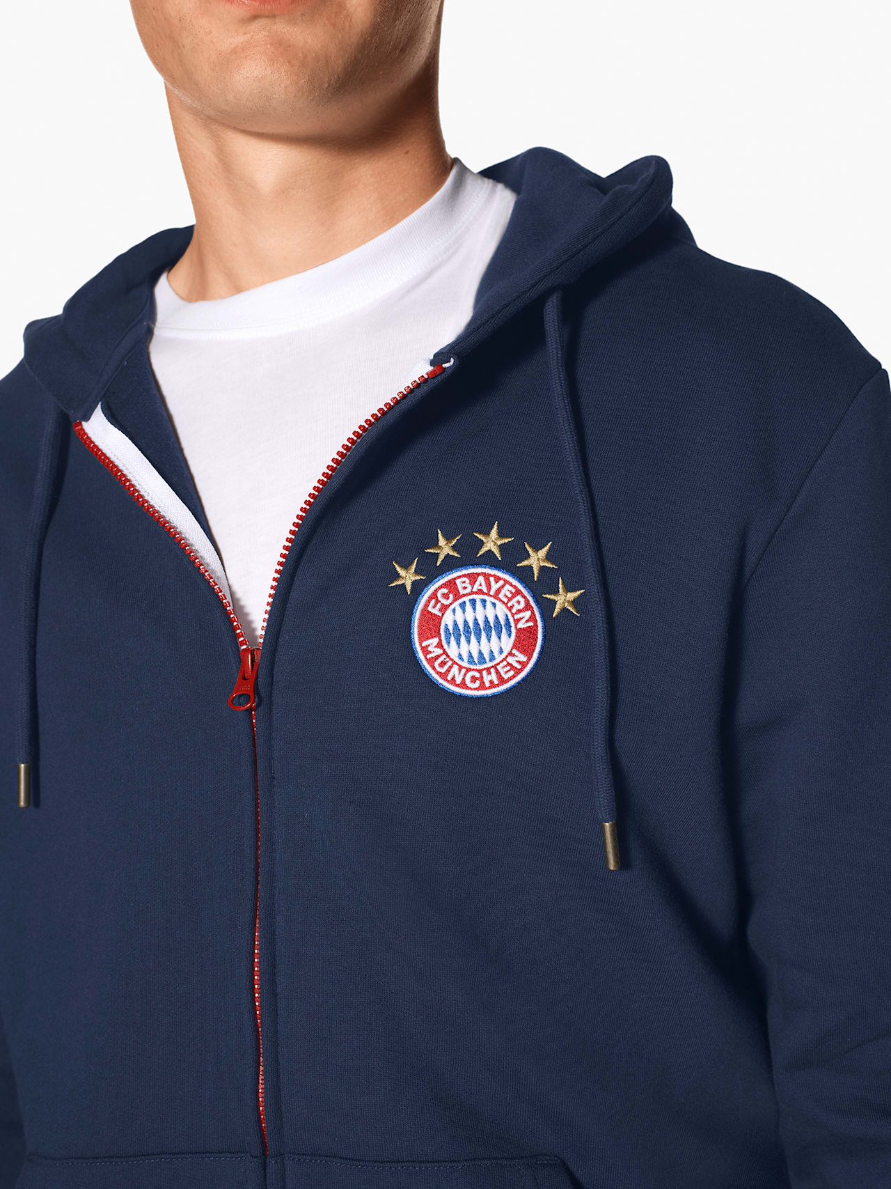Zip hoodie with logo detail 5
