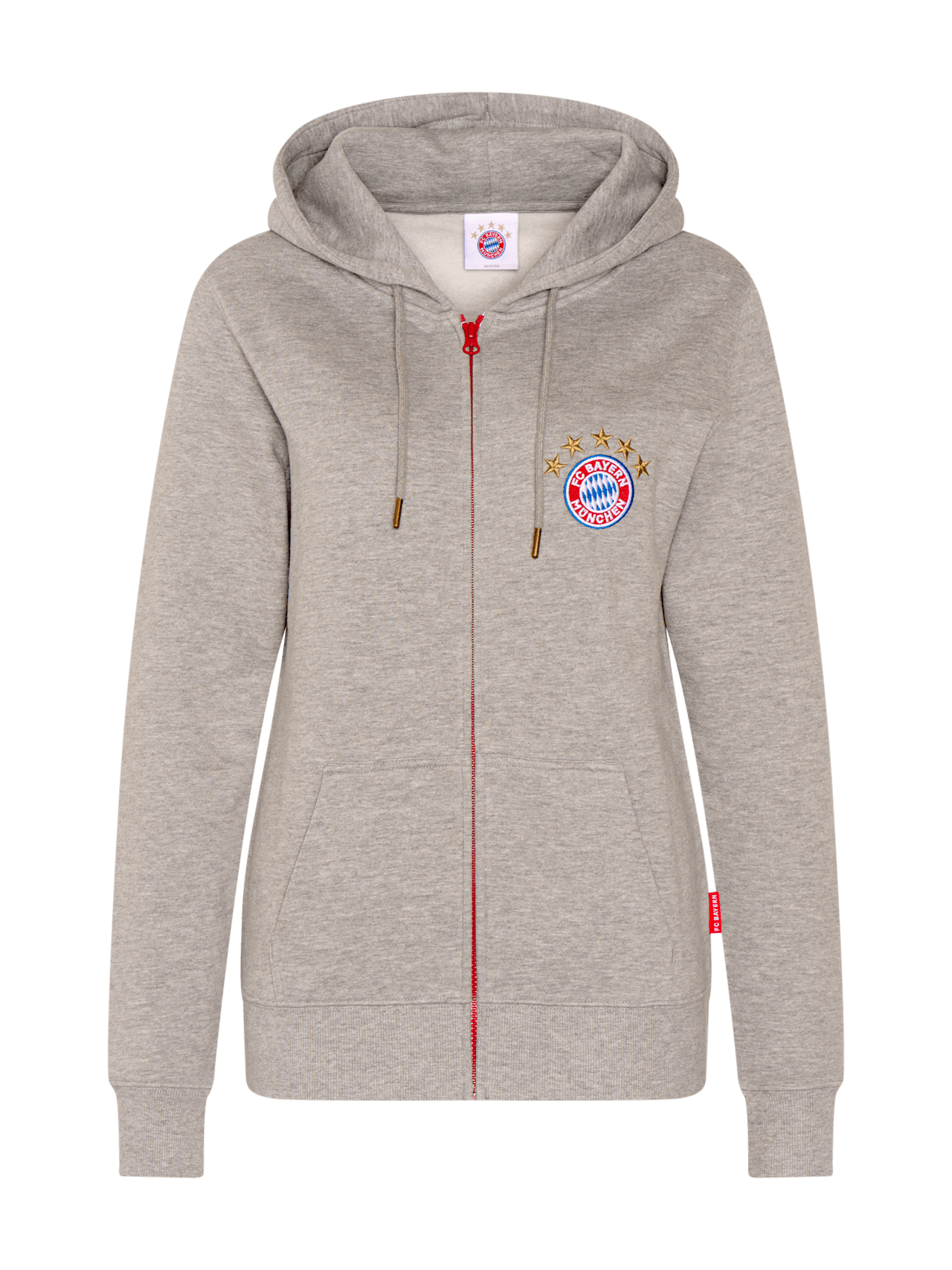 Zip hoodie with logo detail 1