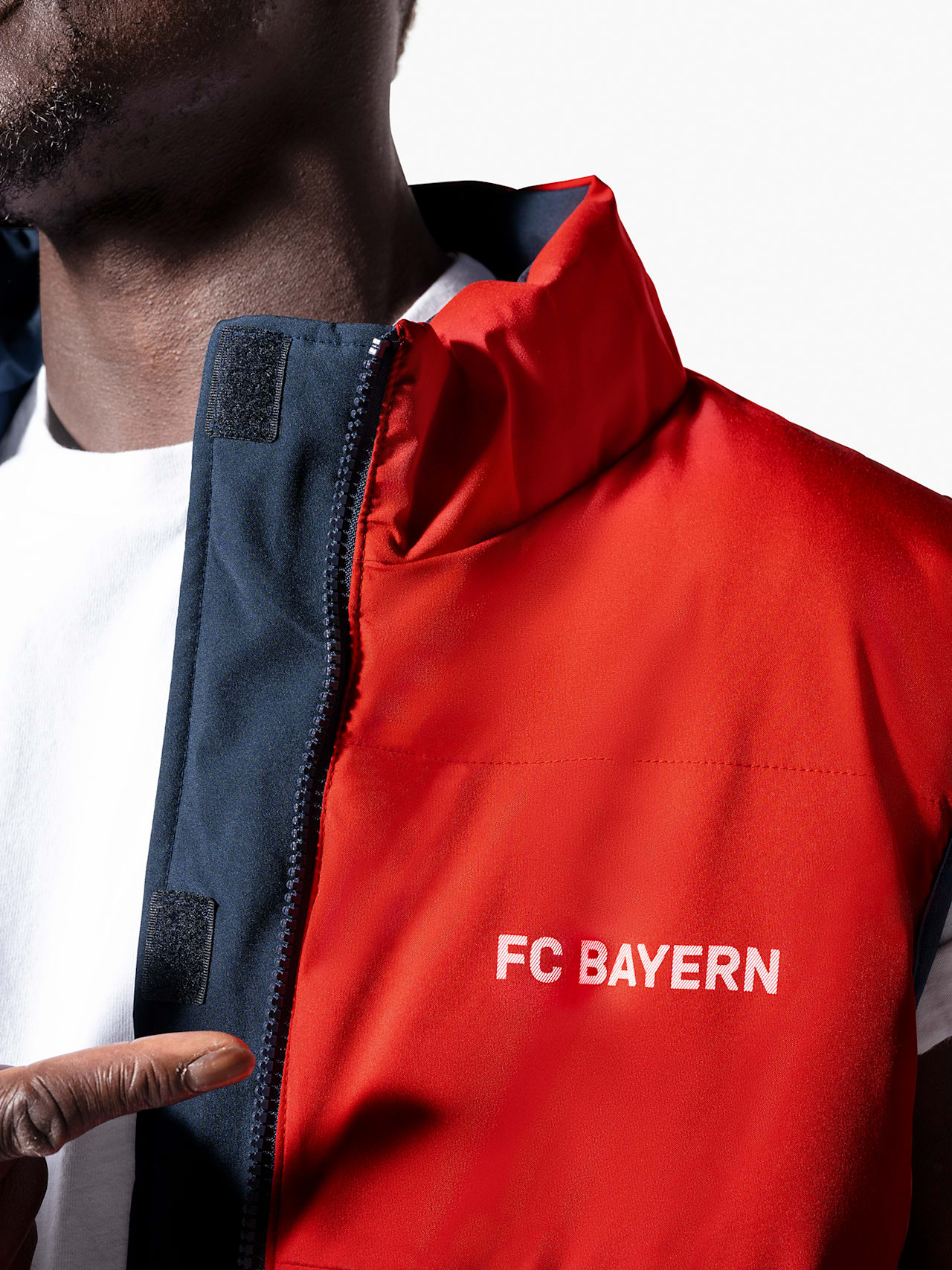 Gilet de stade réversible detail 8