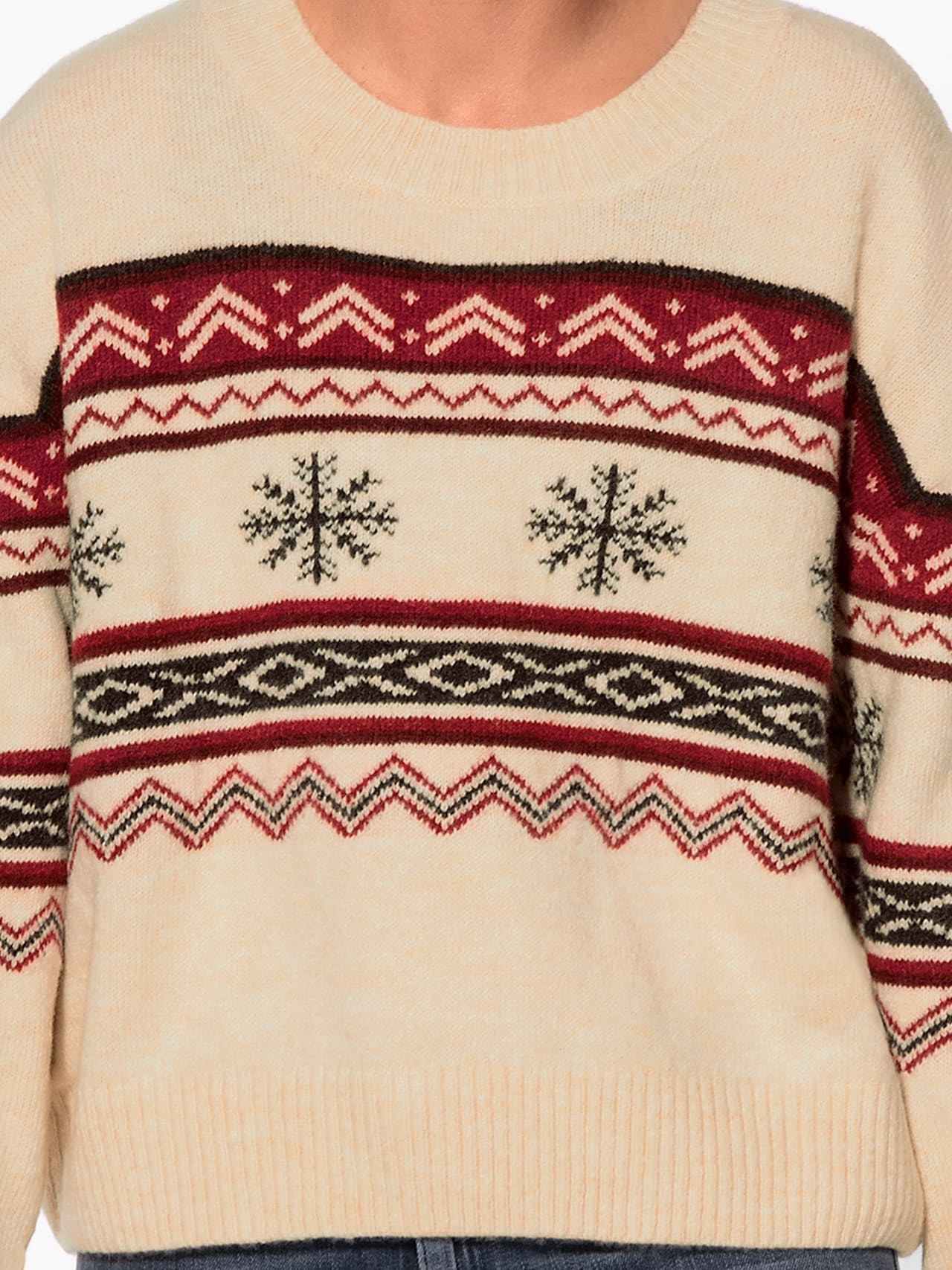 Strickpullover Winter detail 8