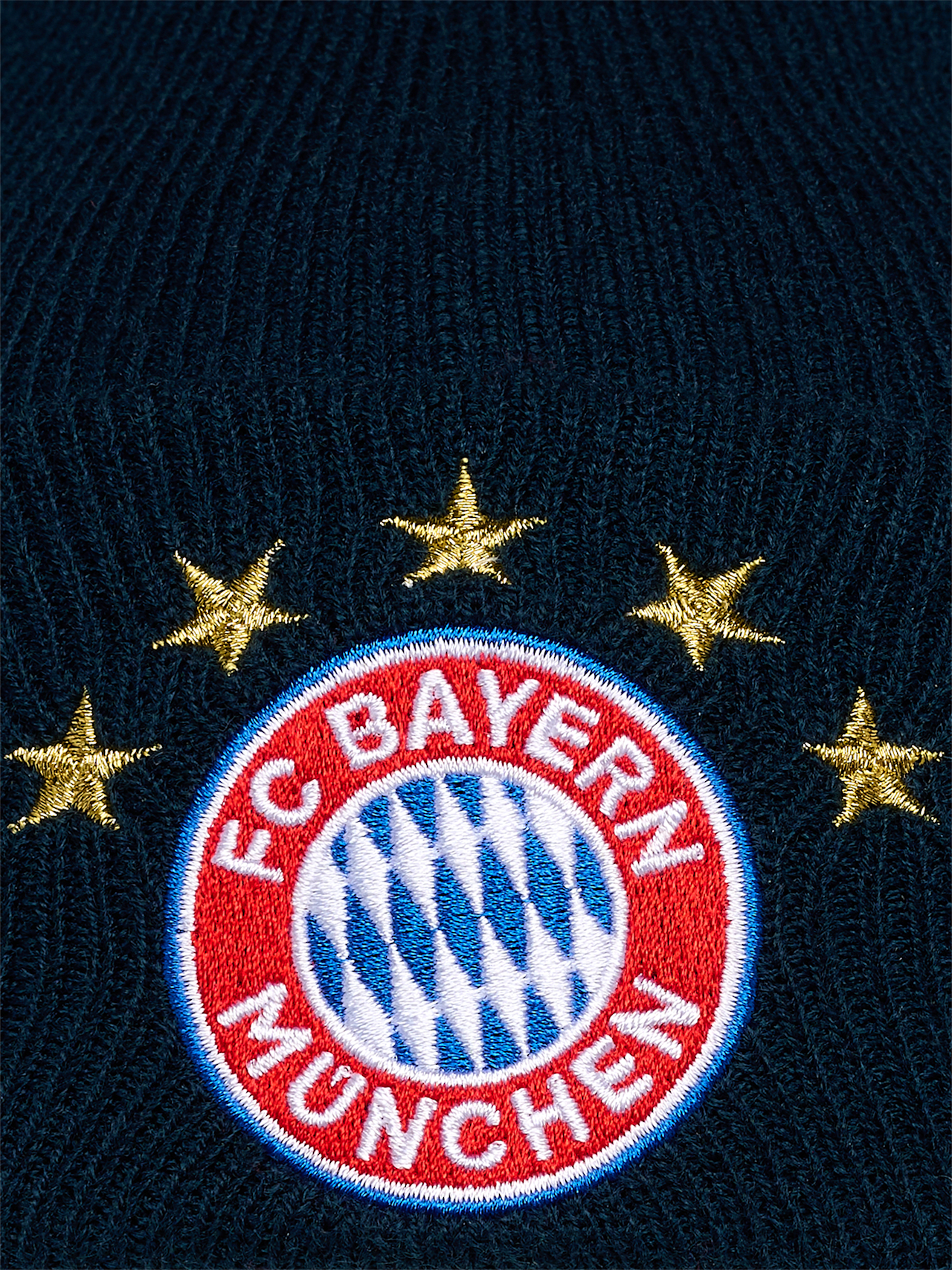 Strickmütze Logo detail 2
