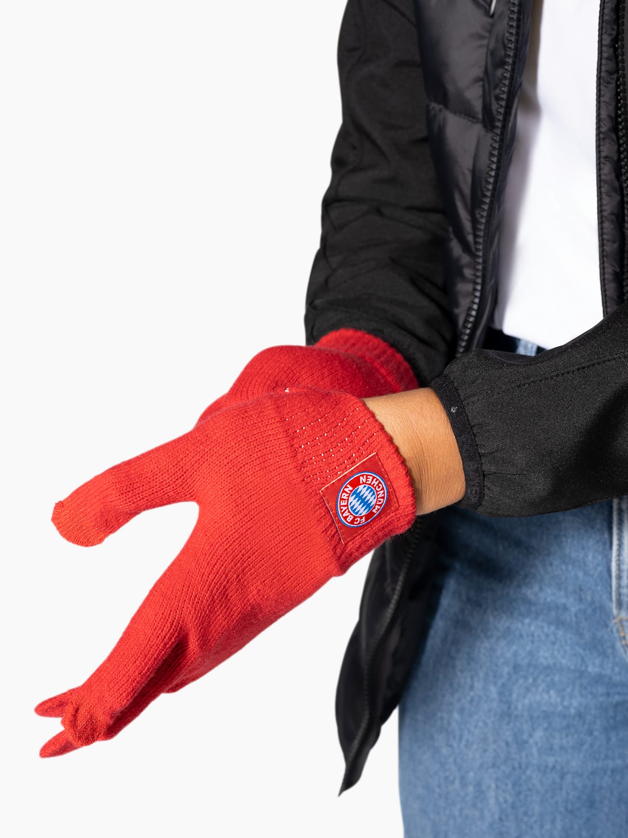 Gants tricotés avec Touch detail 5