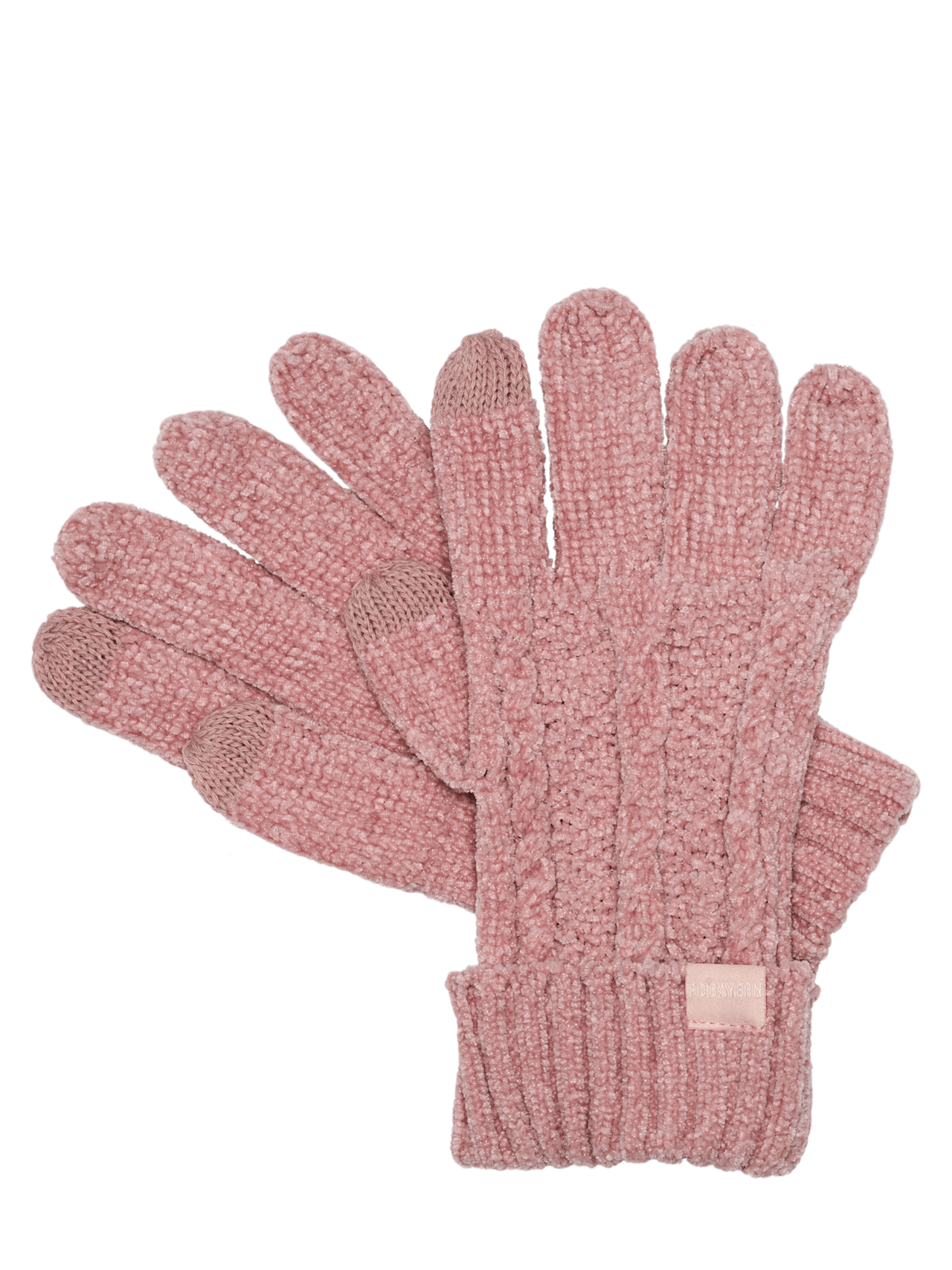 Guantes de punto con patrón trenzado detail 1