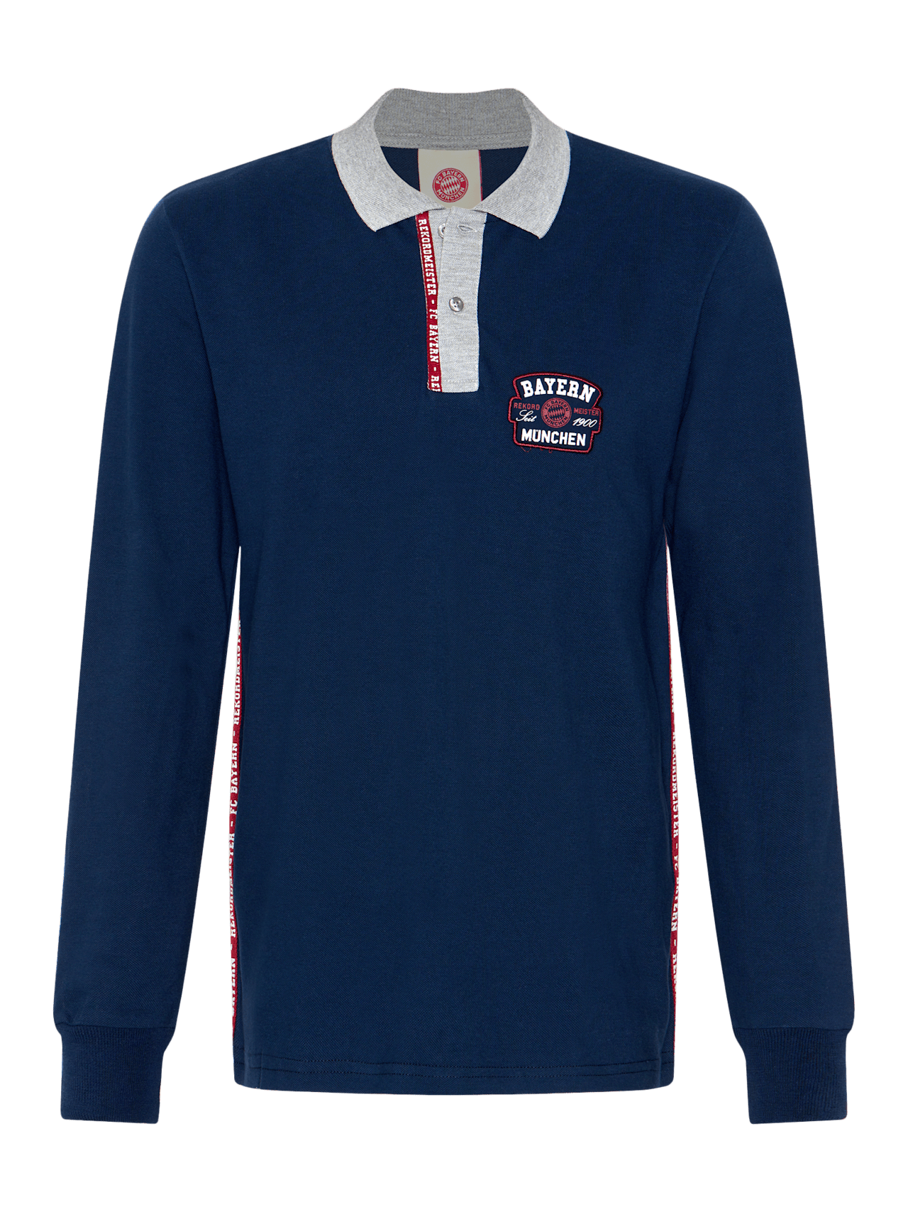 Long-sleeved polo shirt record champions detail 1