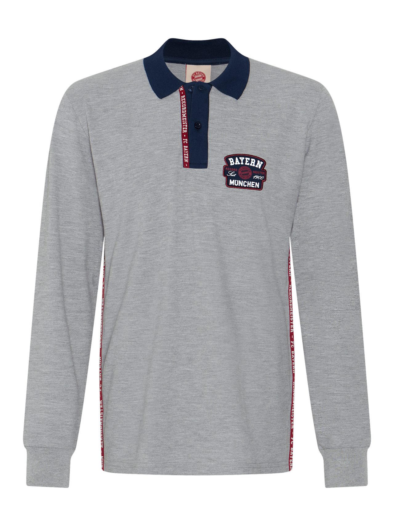 Langarm Poloshirt Rekordmeister detail 1