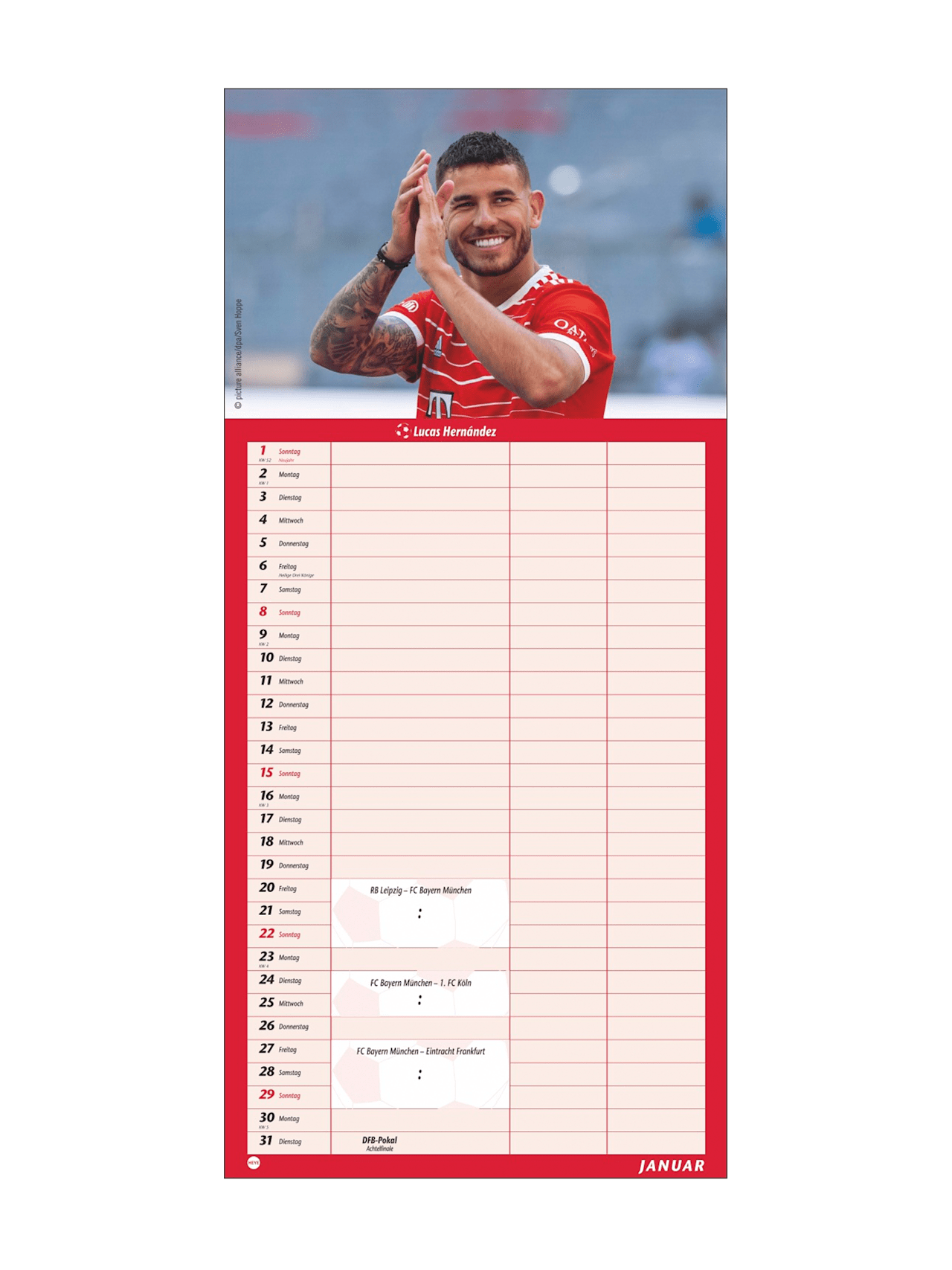 Fan planner 2023 detail 3