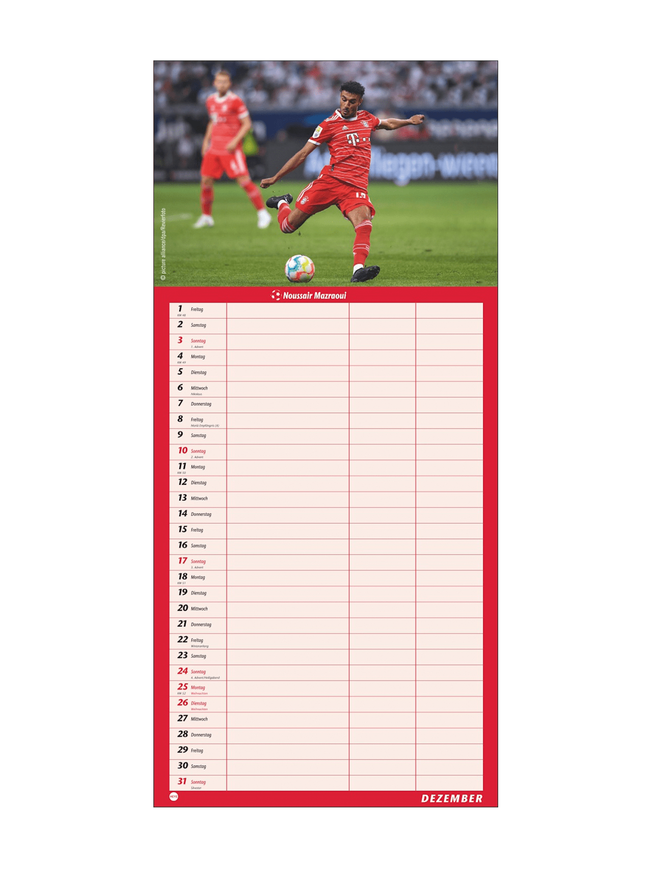 Fan planner 2023 detail 9