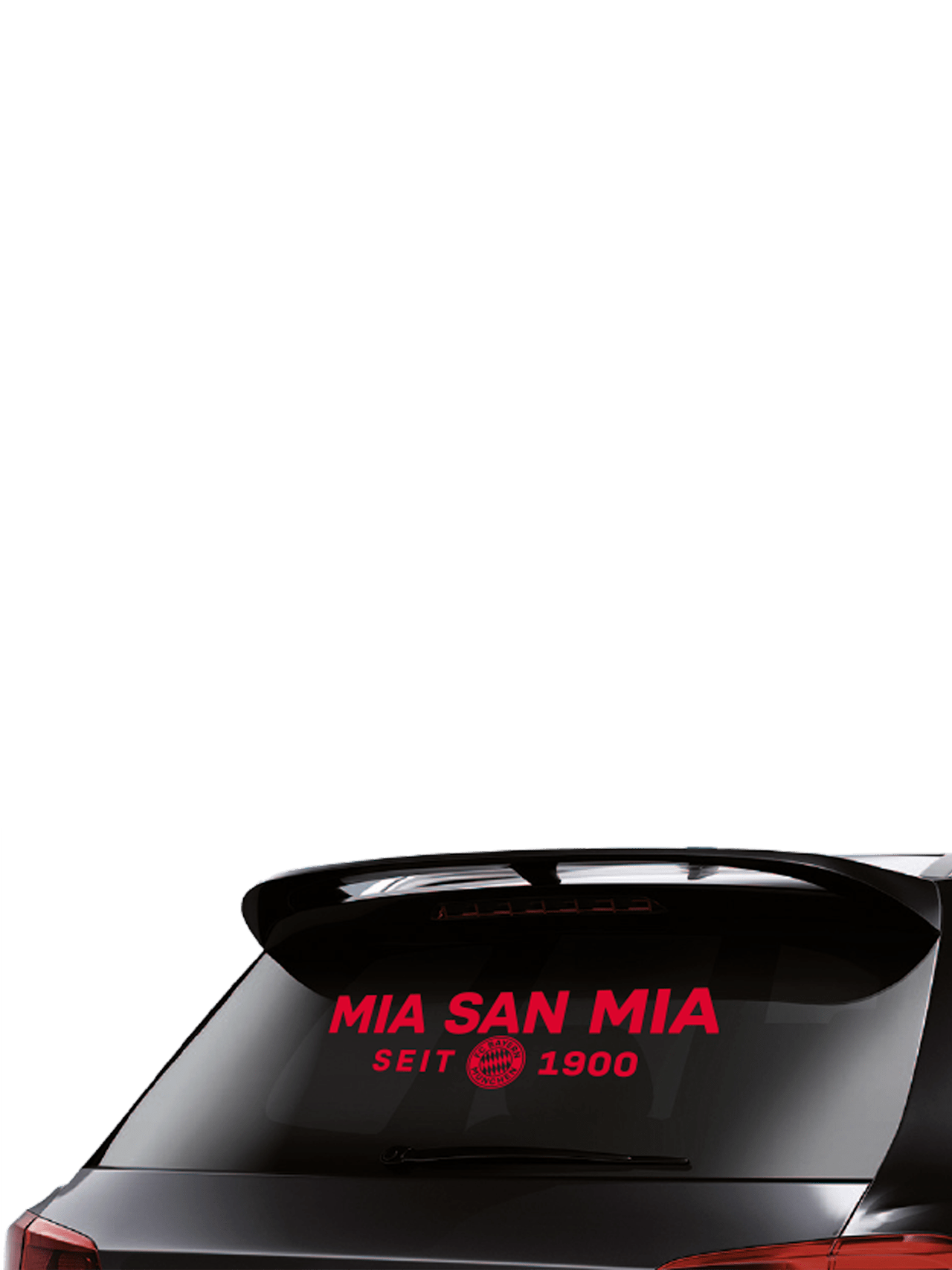 Rear window sticker Mia san mia detail 3
