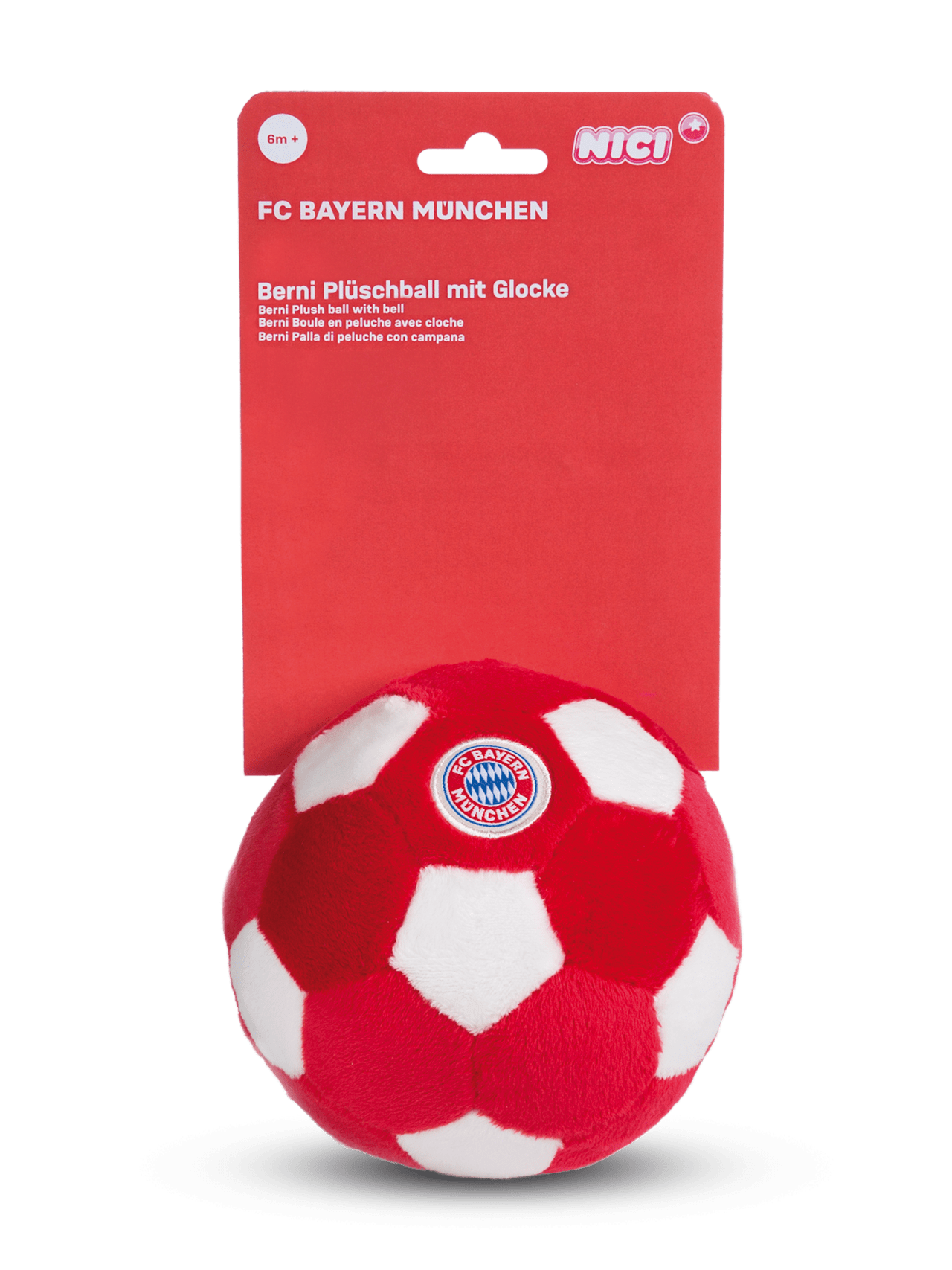 Plüschball mit Glocke detail 2