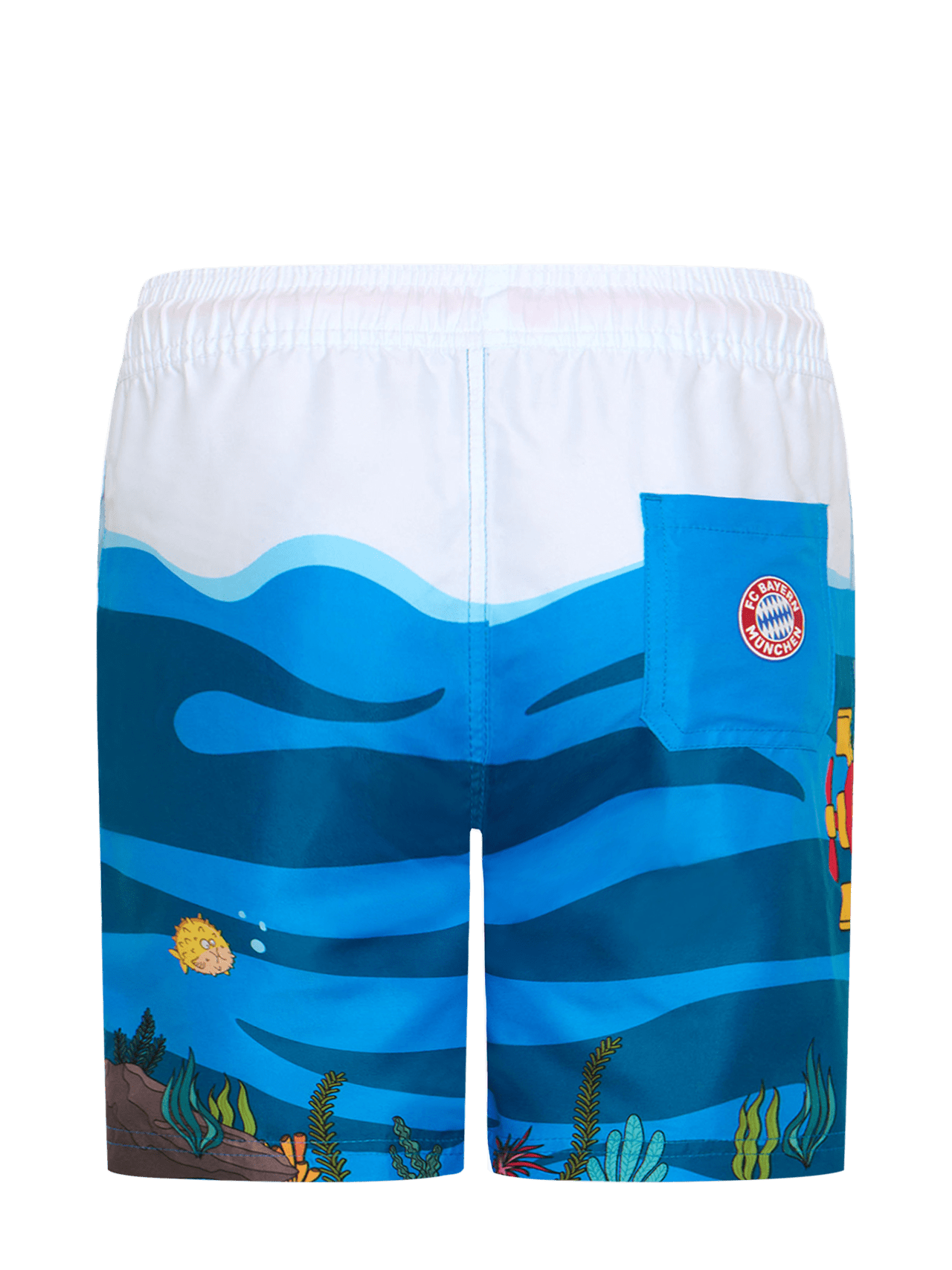Badehose Berni im Meer detail 2