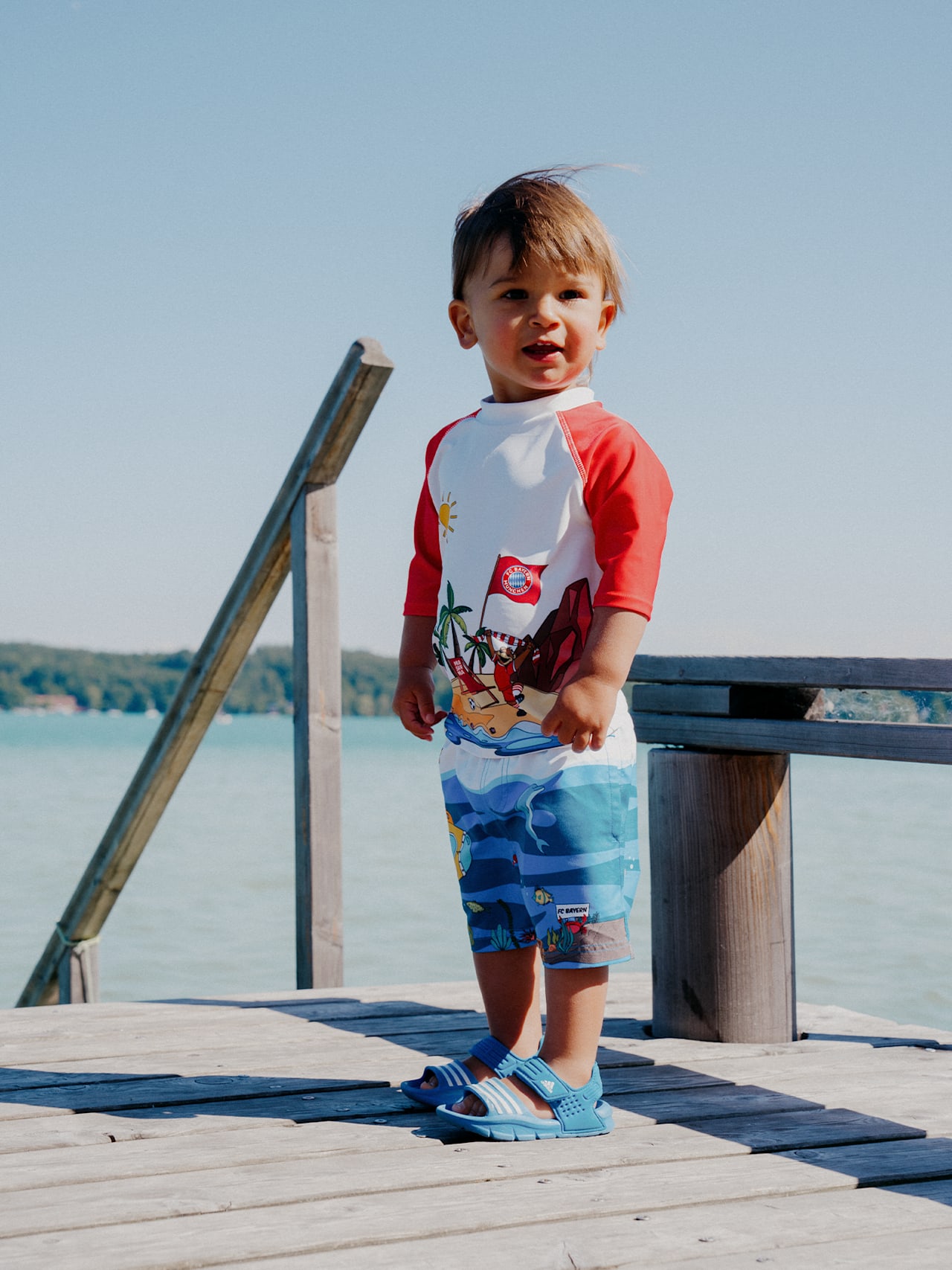 Badehose Berni im Meer detail 5