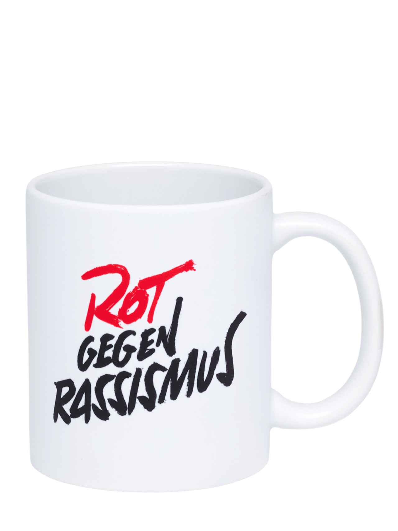 Tasse Rot gegen Rassismus detail 2