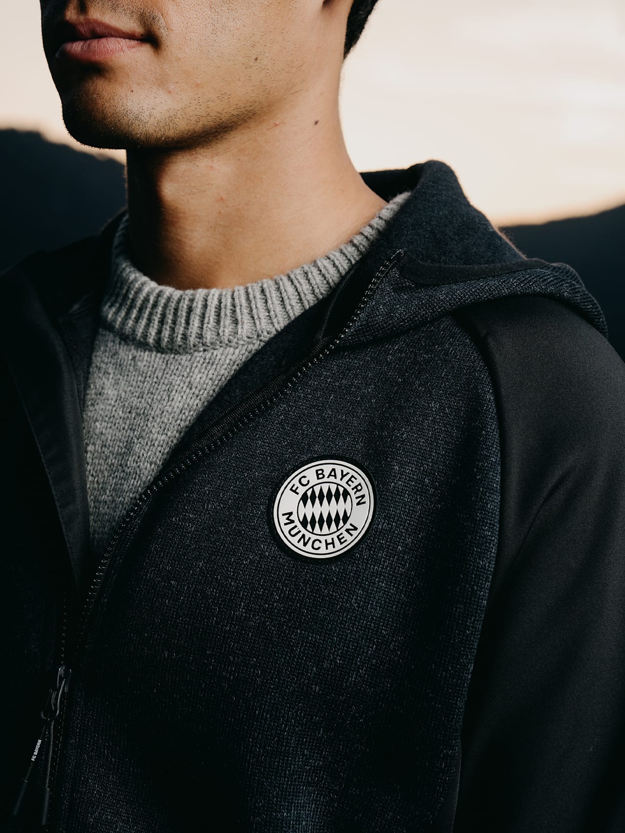 Strick-Hybridjacke Classic detail 6