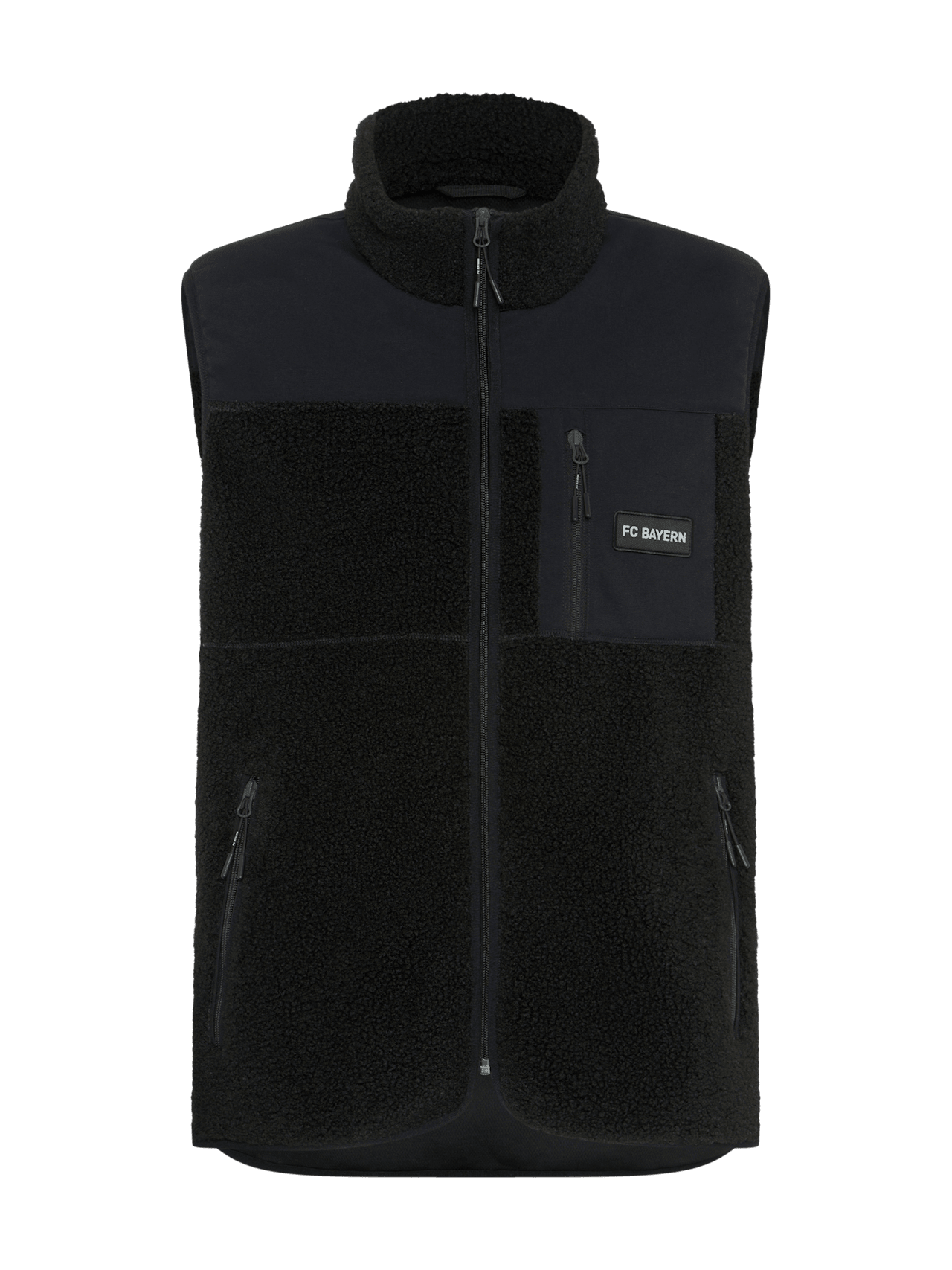 Sherpa waistcoat Dark Shade detail 1