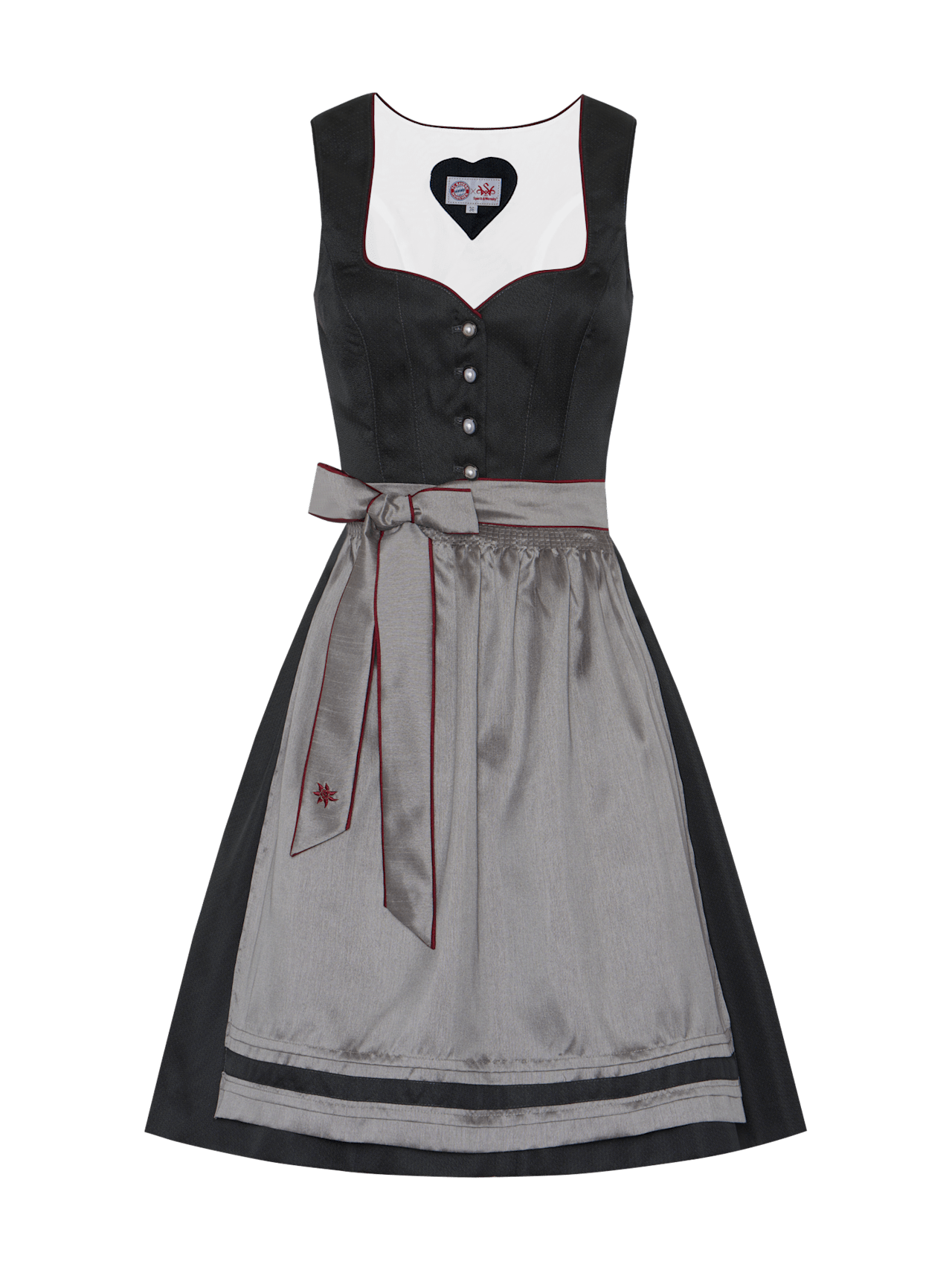 Dirndl mit Herzausschnitt detail 1