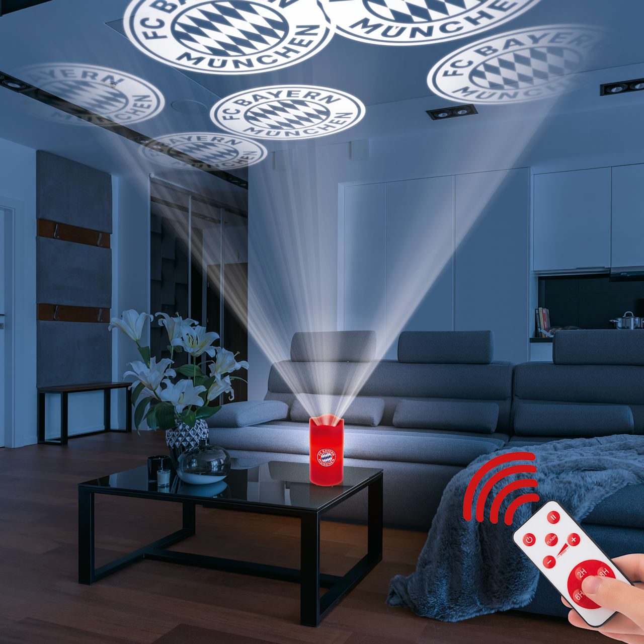 LED Kerze mit Leuchtfunktion detail 4