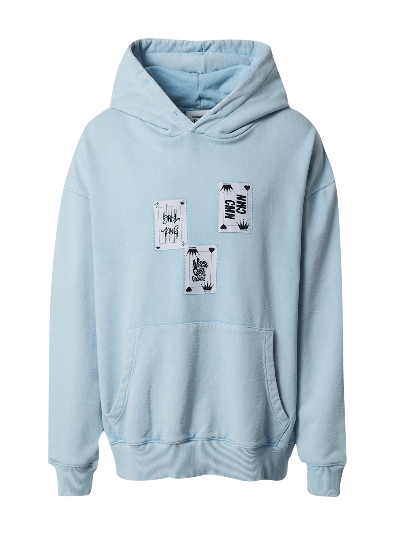 Heavy-Washed Hoodie King detail 1