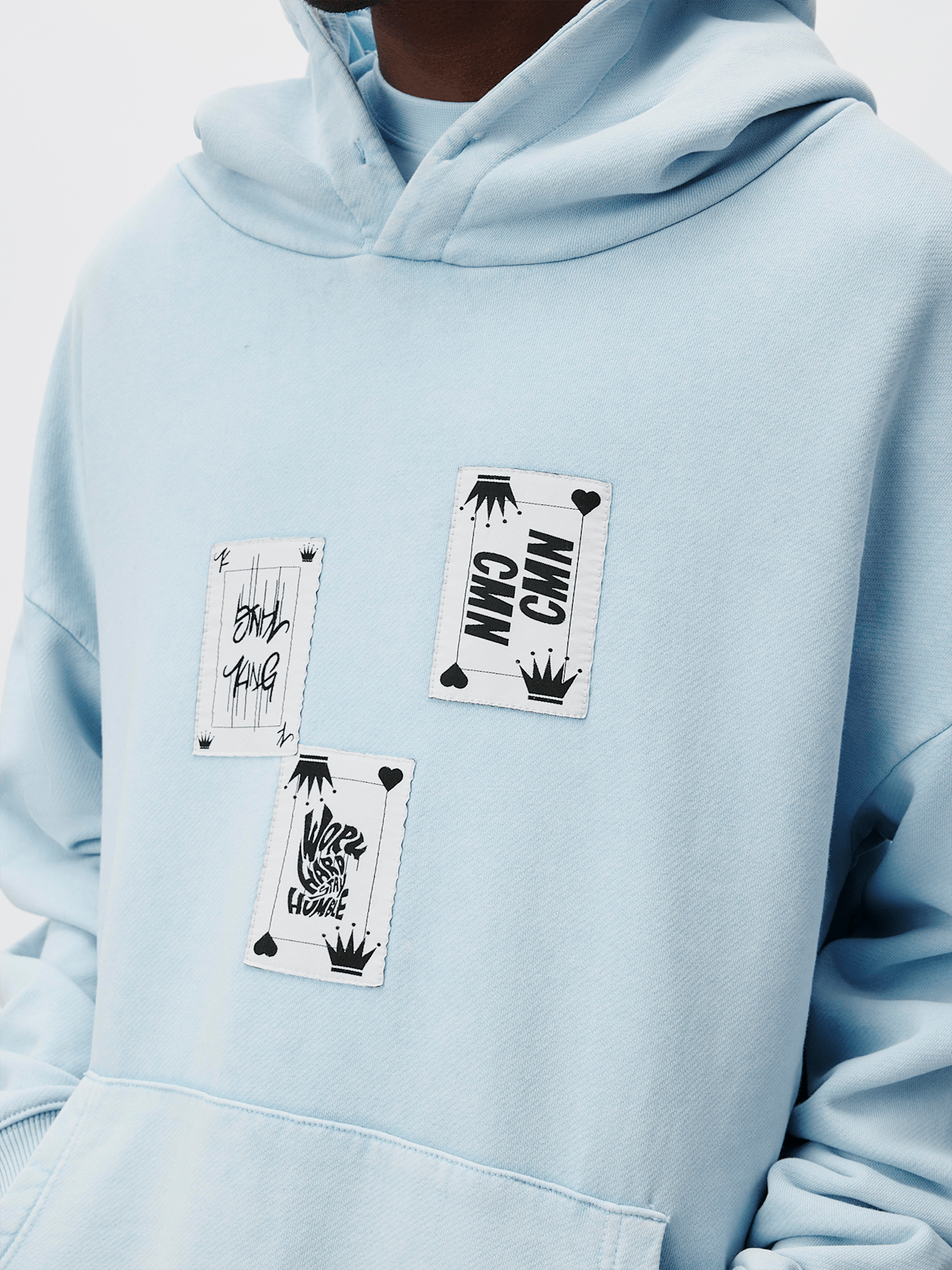 Heavy-Washed Hoodie King detail 4